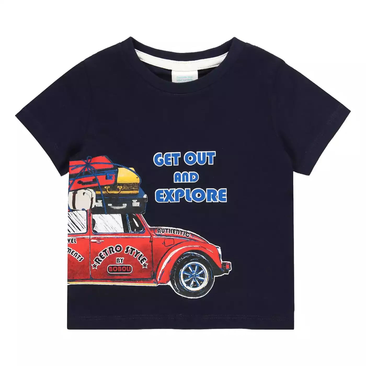 T-Shirt Autos boboli Blau M2008580080205 1