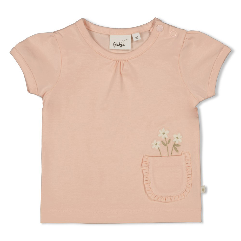 Kurzarmshirts, FEETJE, Orange – Besonderheit: aus 96% Baumwolle