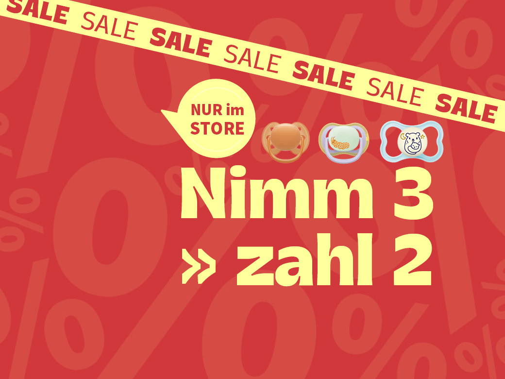 Nimm3 zahl2 auf Schnuller - Nur im Store