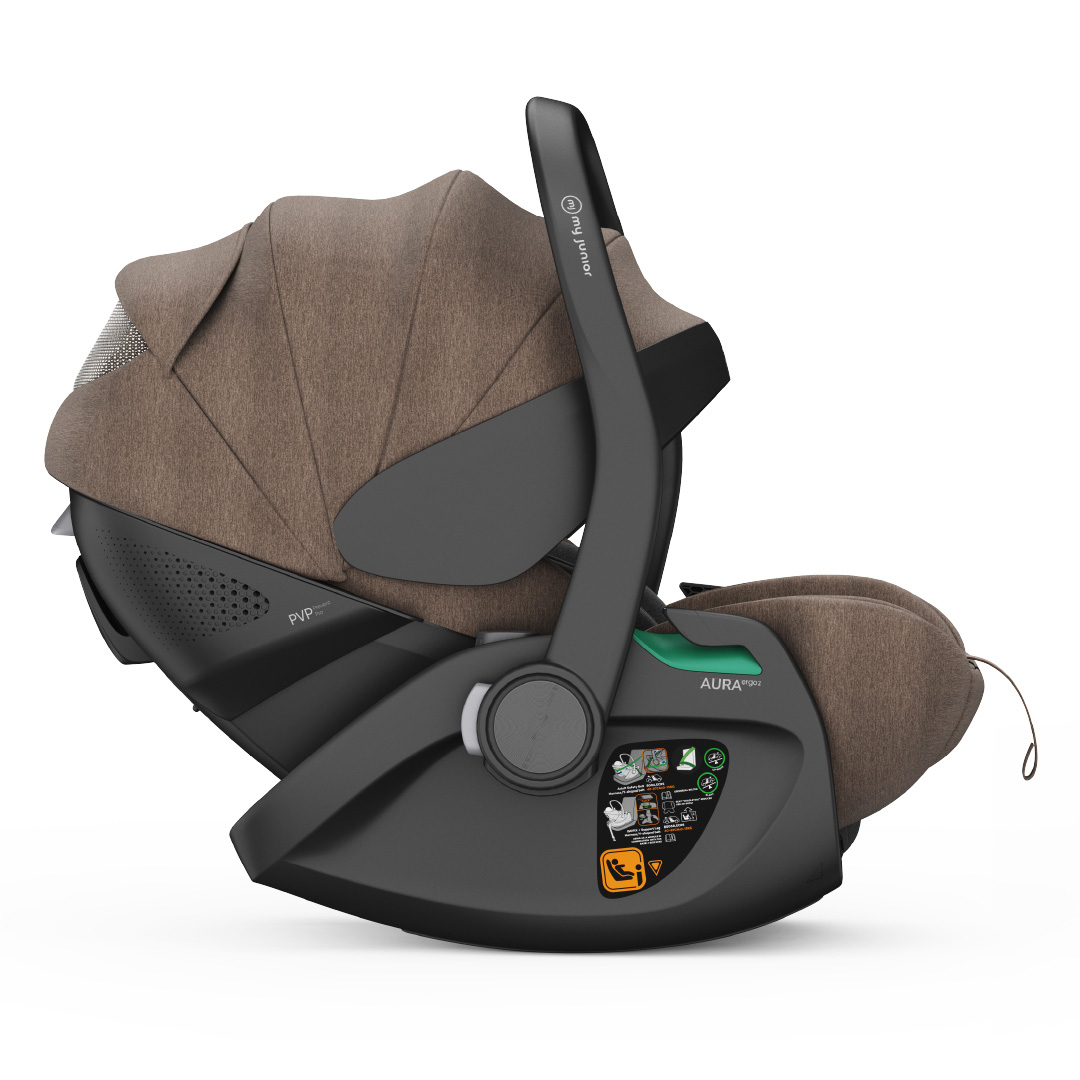 Babyschalen 0-13 kg, Gruppe 0+, My junior, Beige – Besonderheit: 3 Liegepositionen & 5-fach verstellbare Kopfstütze