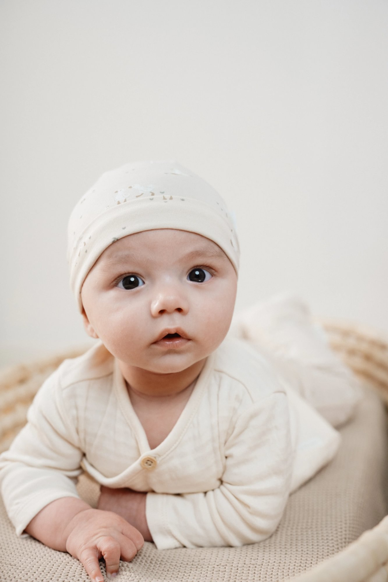 Mützen & Hüte, LITTLE DUTCH, Beige – Besonderheit: hochwertiger Bio-Baumwoll-Mix