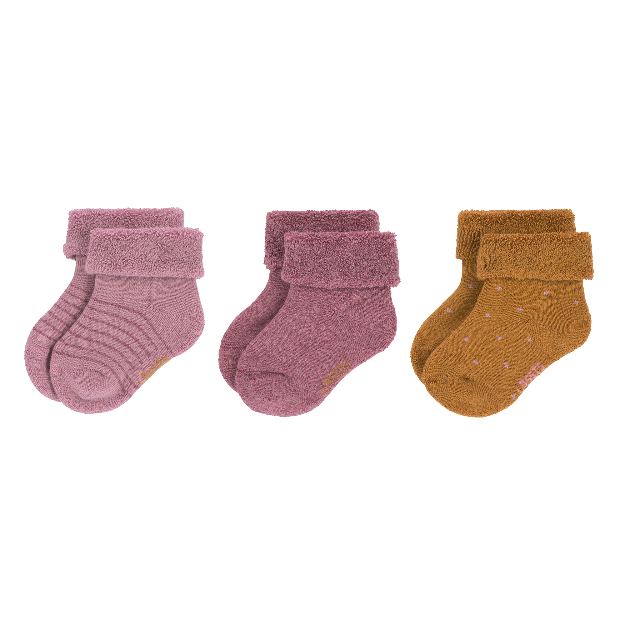 3er-Pack Socken LÄSSIG Mehrfarbig Pink Mehrfarbig Rosa 2003578428502 1