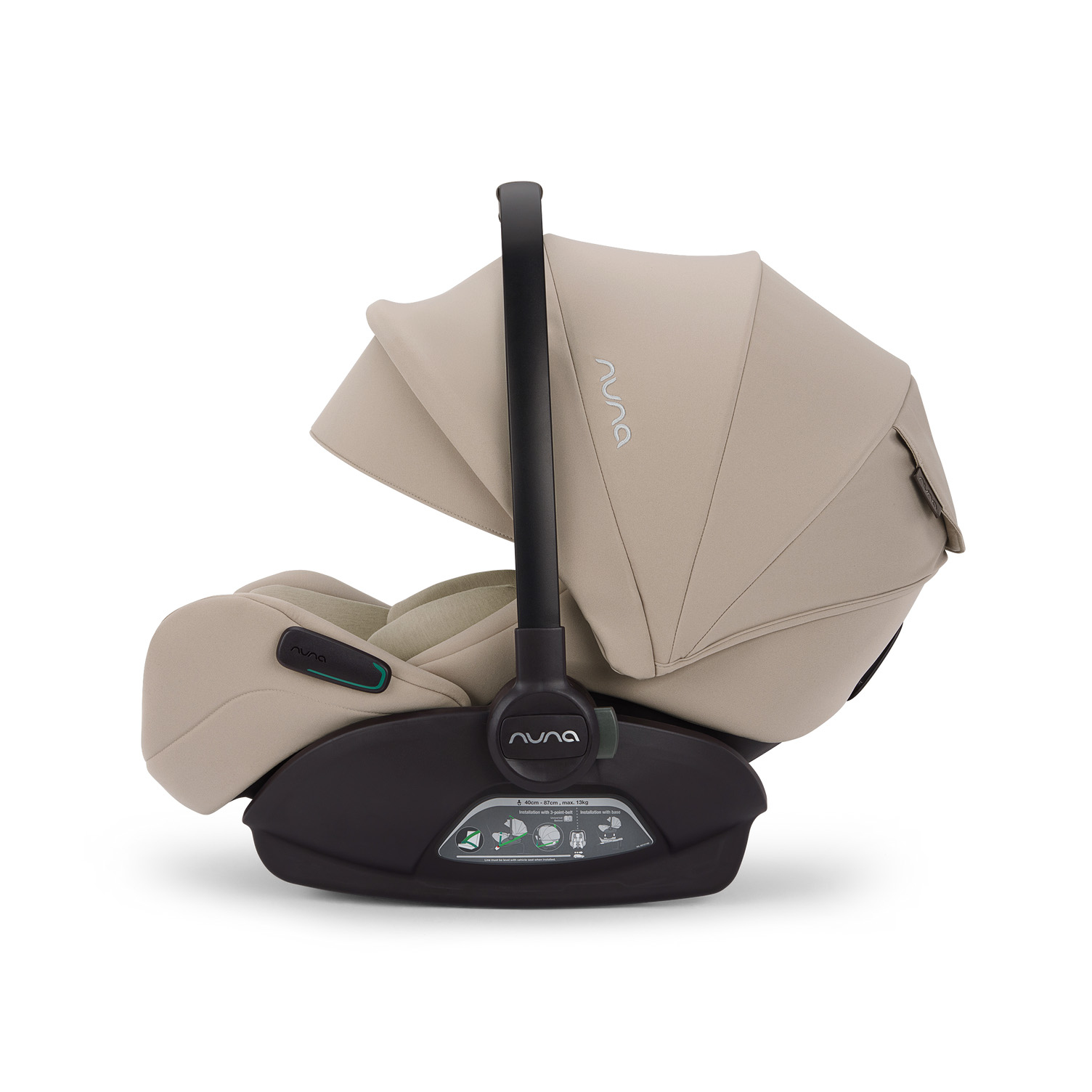 Babyschalen 0-13 kg, Gruppe 0+, nuna, Beige – Produktansicht