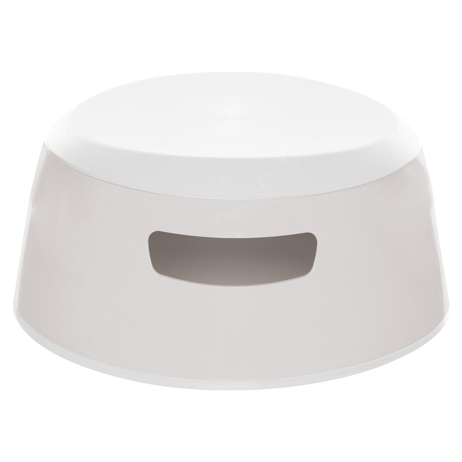 Tritthocker, LUMA, Weiß – Besonderheit: modernes, schlichtes Design