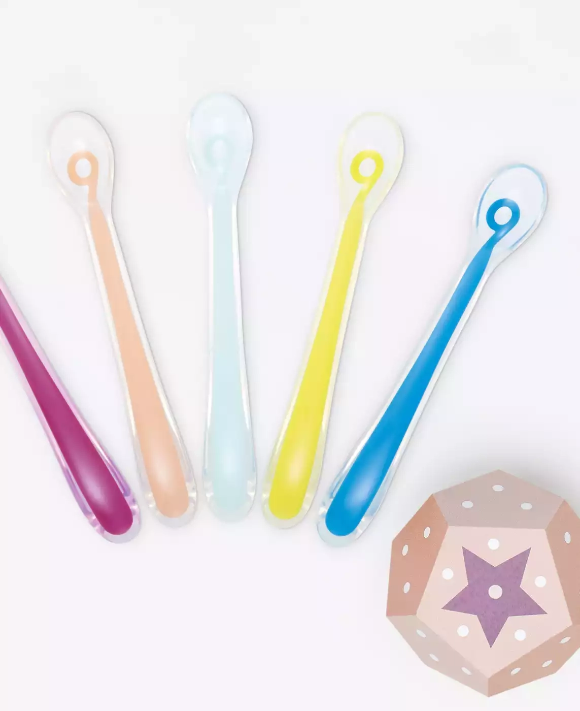 Besteck & Geschirr, babymoov, Mehrfarbig – Besonderheit: 5er Set in verschiedenen Farben