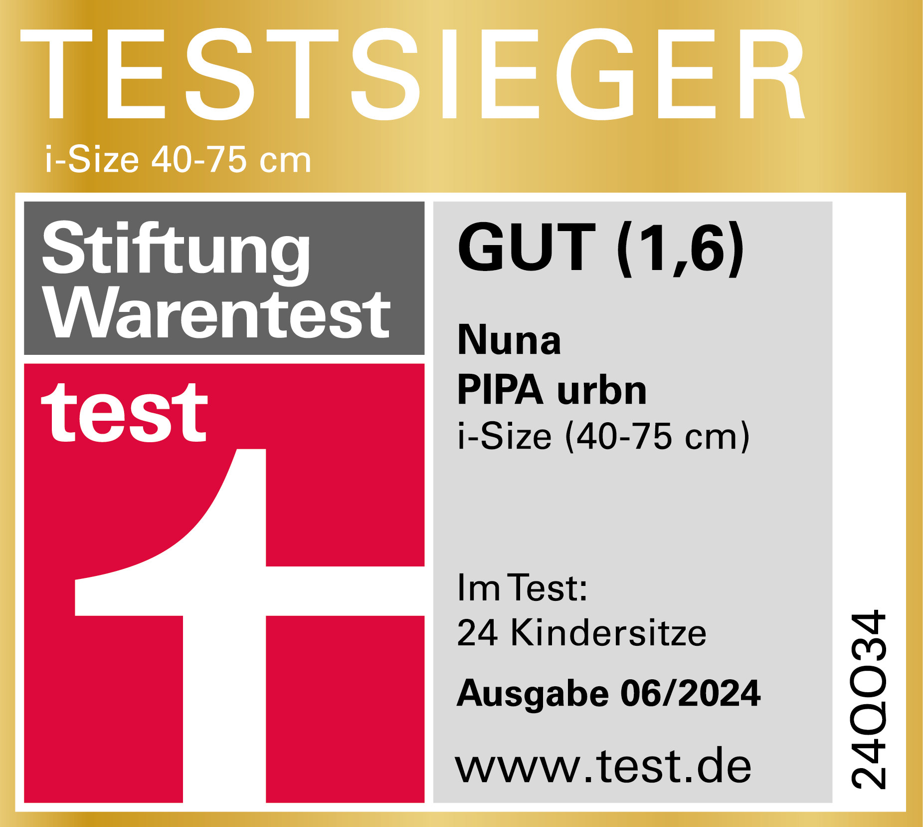 Zeichen ein goldenes und weißes mit der zahl 1 darauf.