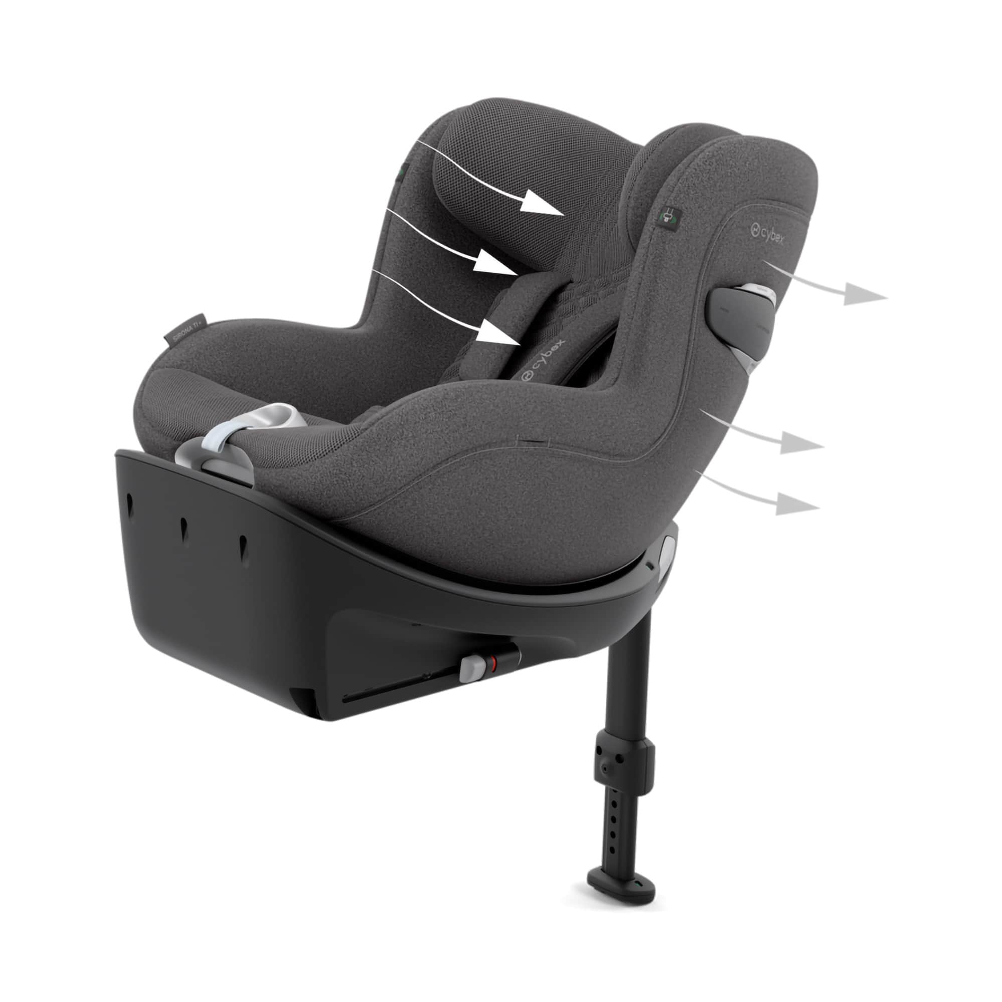Reboarder 0-18 kg, Gruppe 0+/1, cybex PLATINUM, Grau – Produktansicht