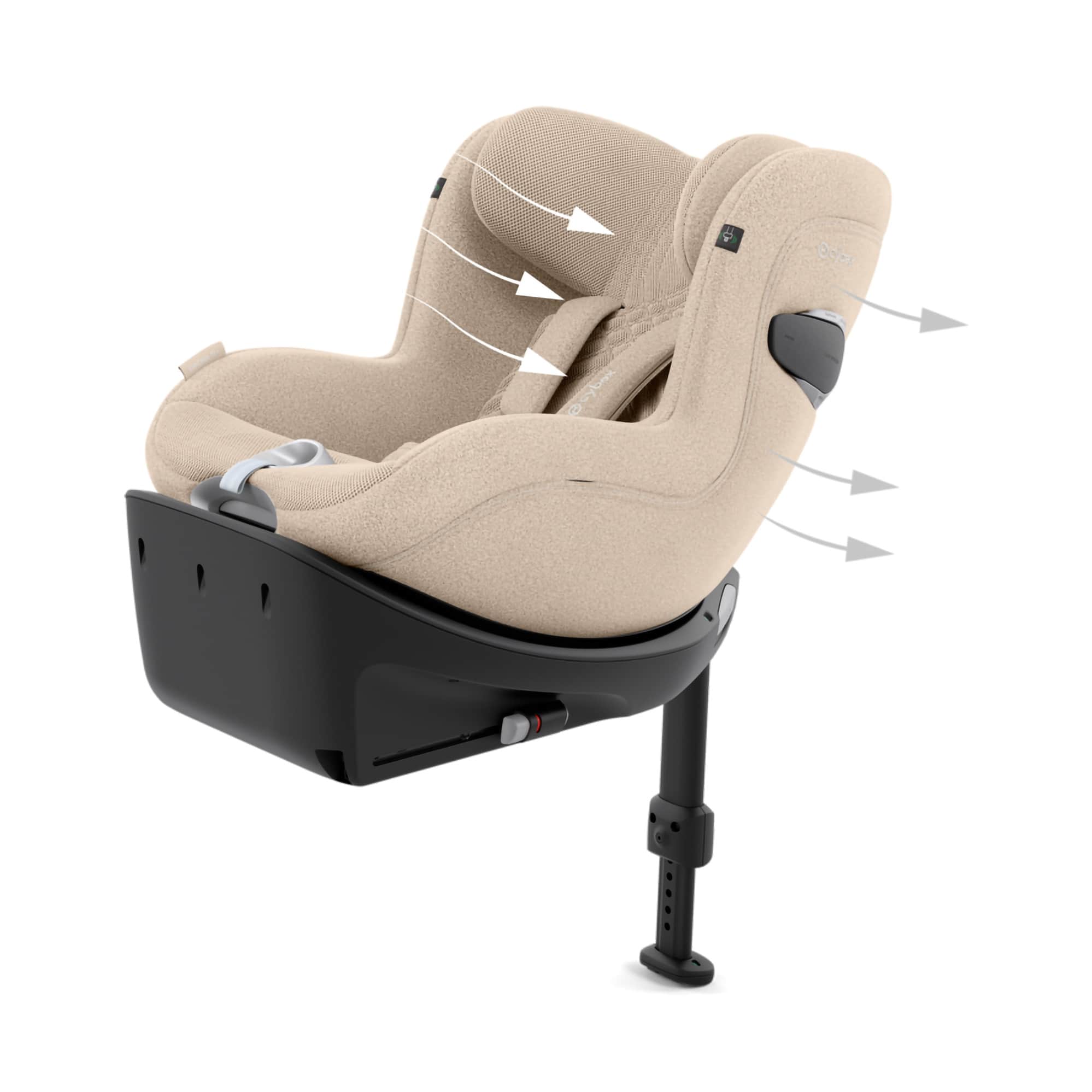Reboarder 0-18 kg, Gruppe 0+/1, cybex PLATINUM, Beige – Produktansicht