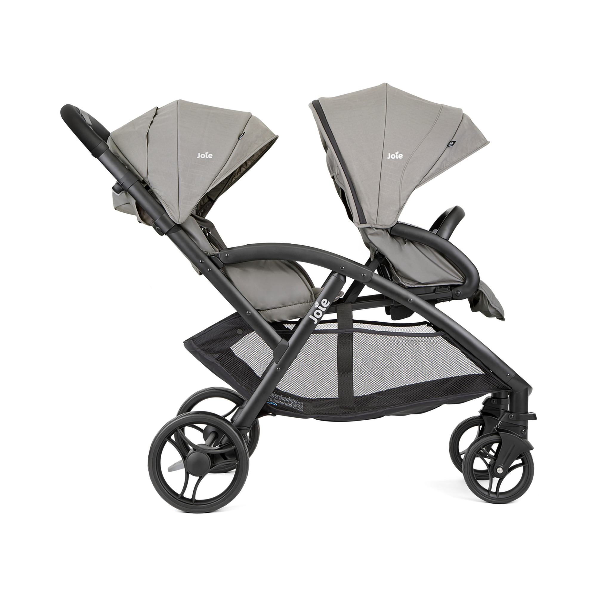 Zwillingswagen & Geschwisterwagen, Joie, Grau – Besonderheit: Geschwister-Buggy für zwei Kinder ab Geburt bis 15 kg