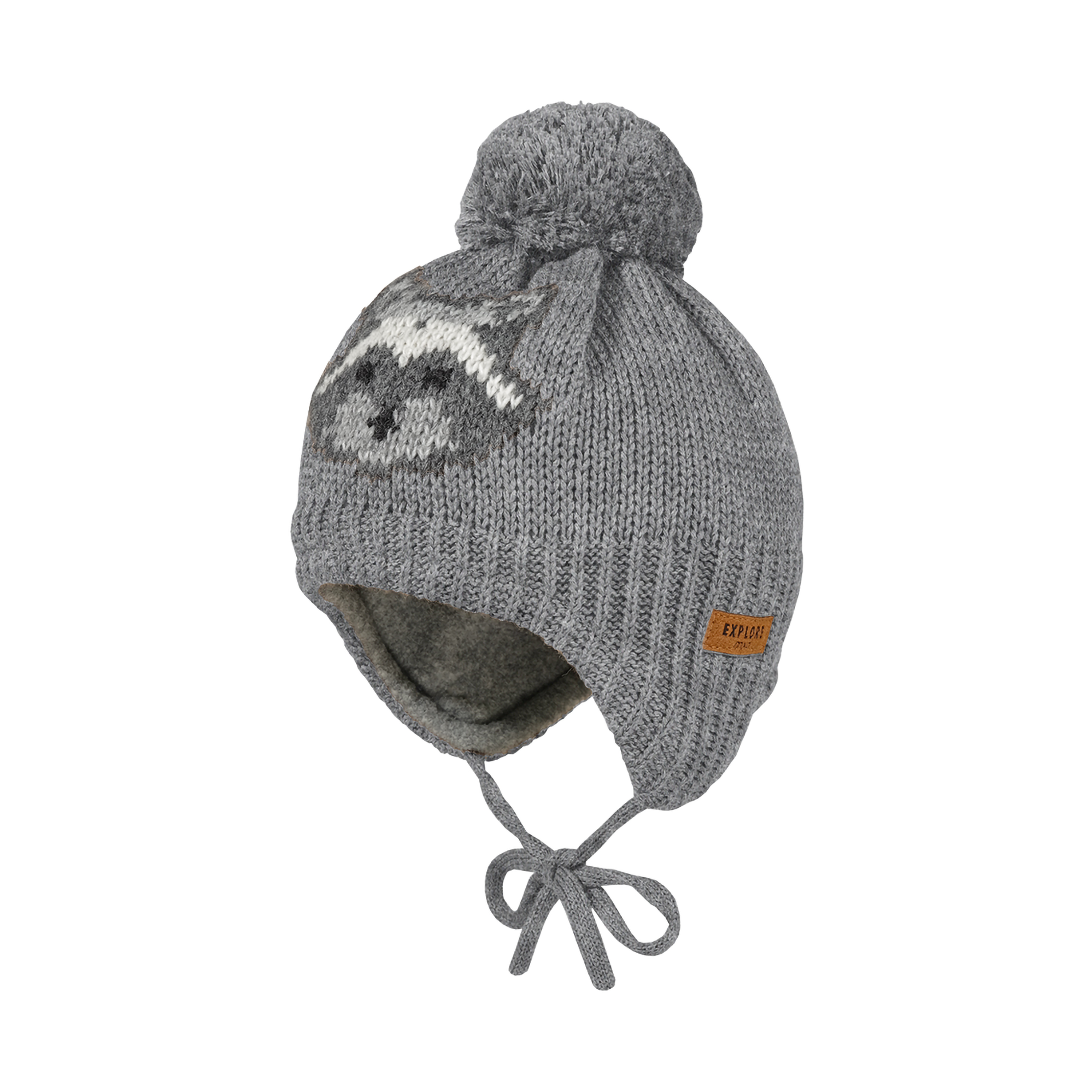 Strickmützen, MaxiMo, Grau – Besonderheit: aus mindestens 85% Baumwolle