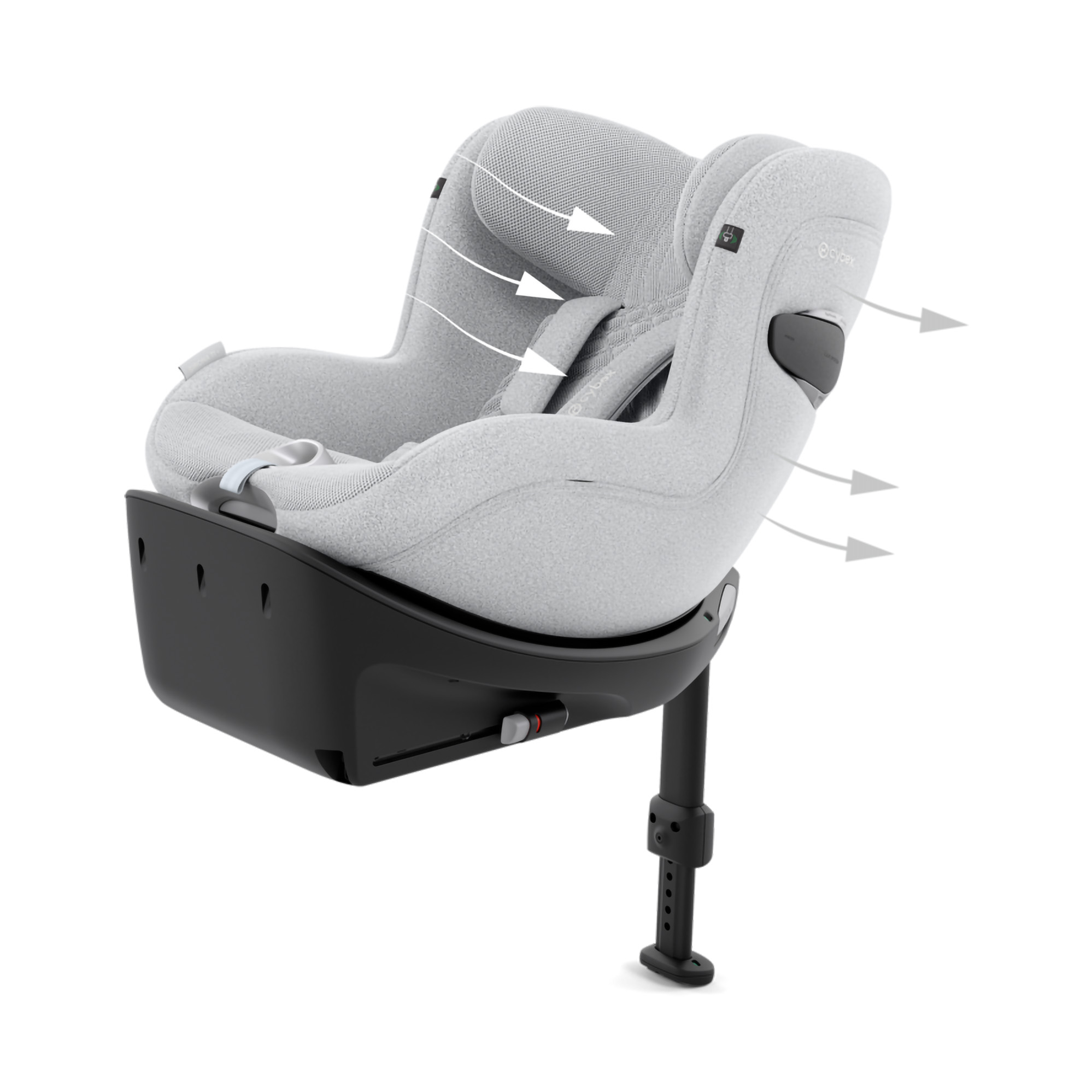 Reboarder 0-18 kg, Gruppe 0+/1, cybex PLATINUM, Weiß – Produktansicht