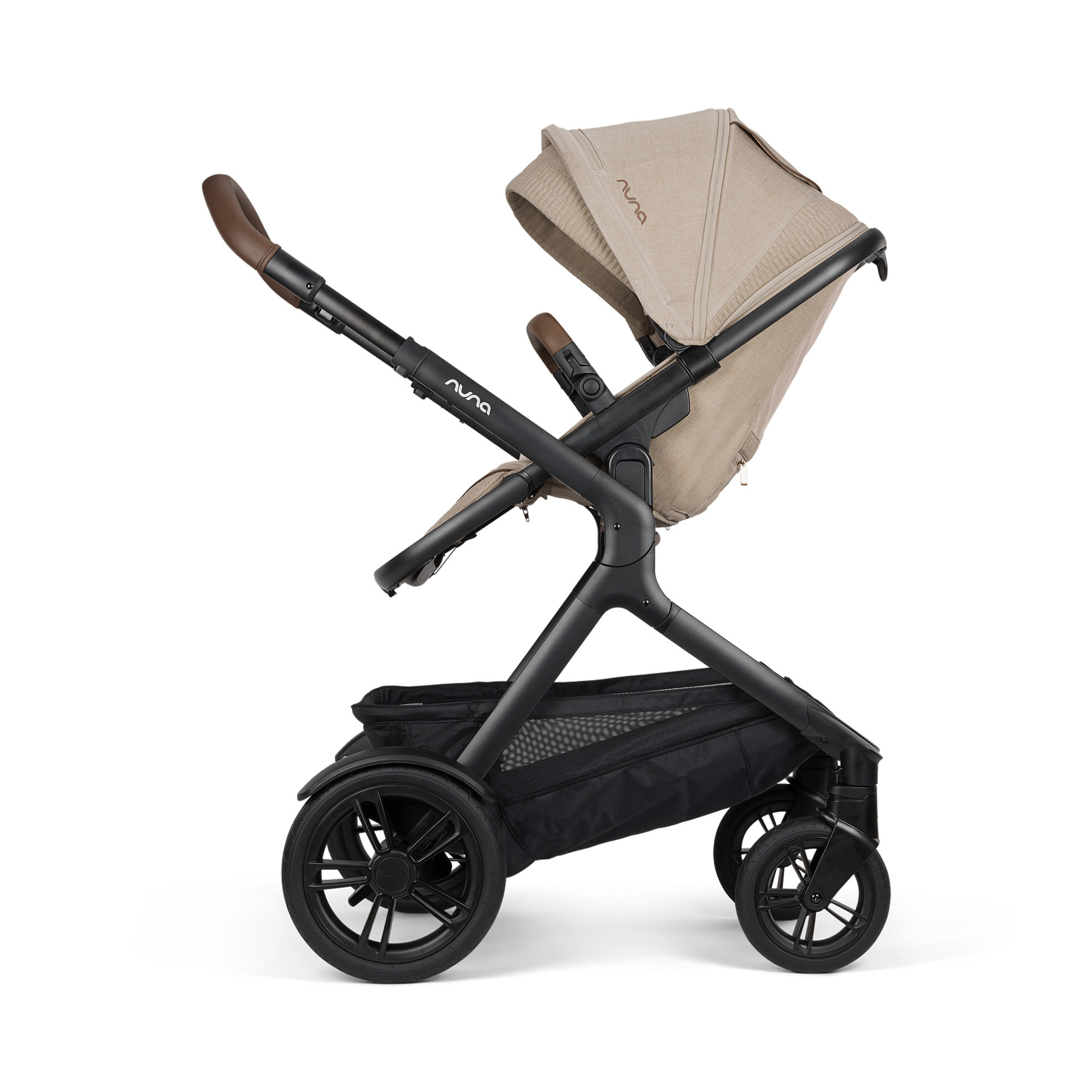Kombi-Kinderwagen, nuna, Beige – Produktansicht