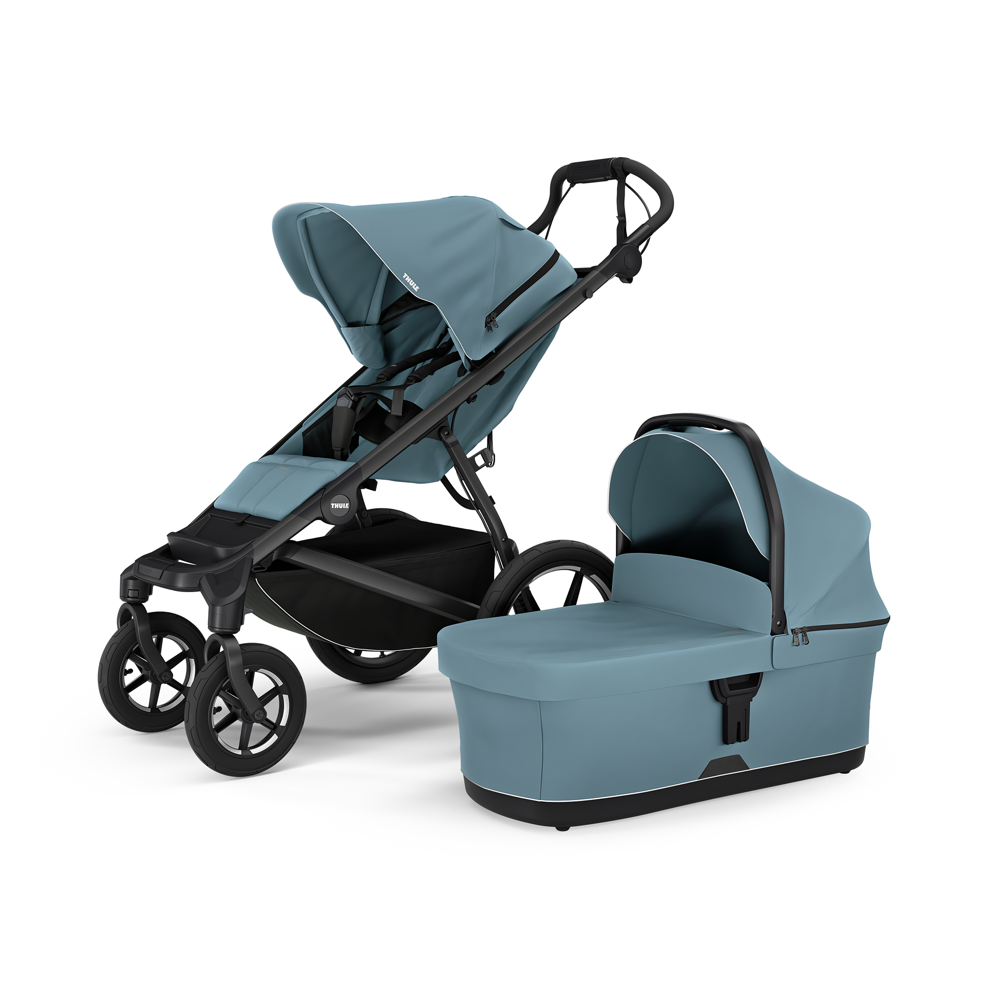 Kombi-Kinderwagen, THULE, Blau – Produktansicht