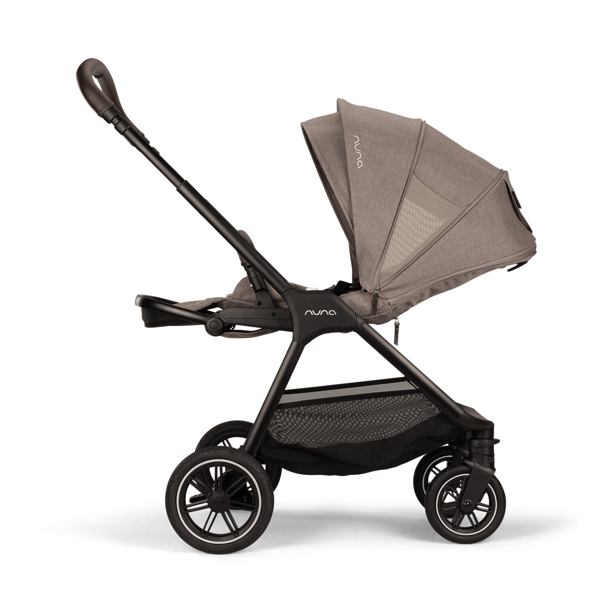 Kombi-Kinderwagen, nuna, Braun – Produktansicht