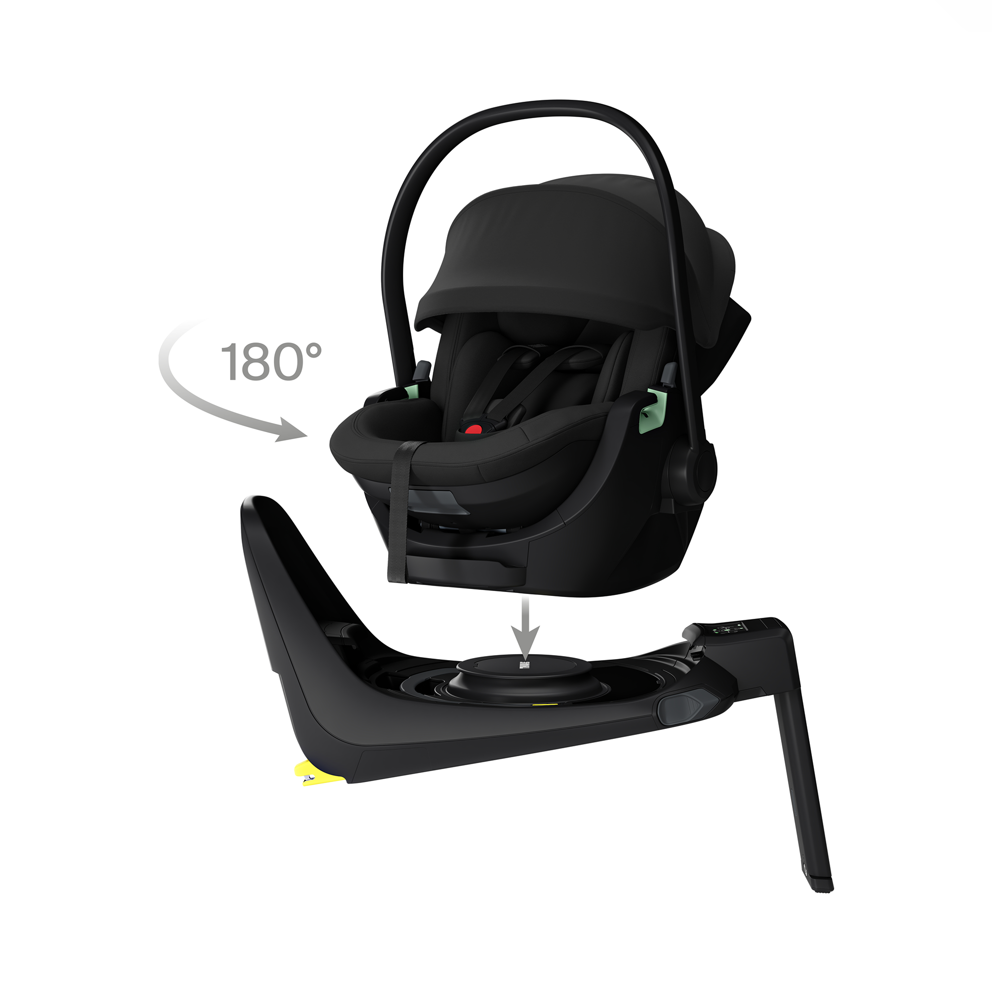 Babyschalen 0-13 kg, Gruppe 0+, THULE, Schwarz – Produktansicht