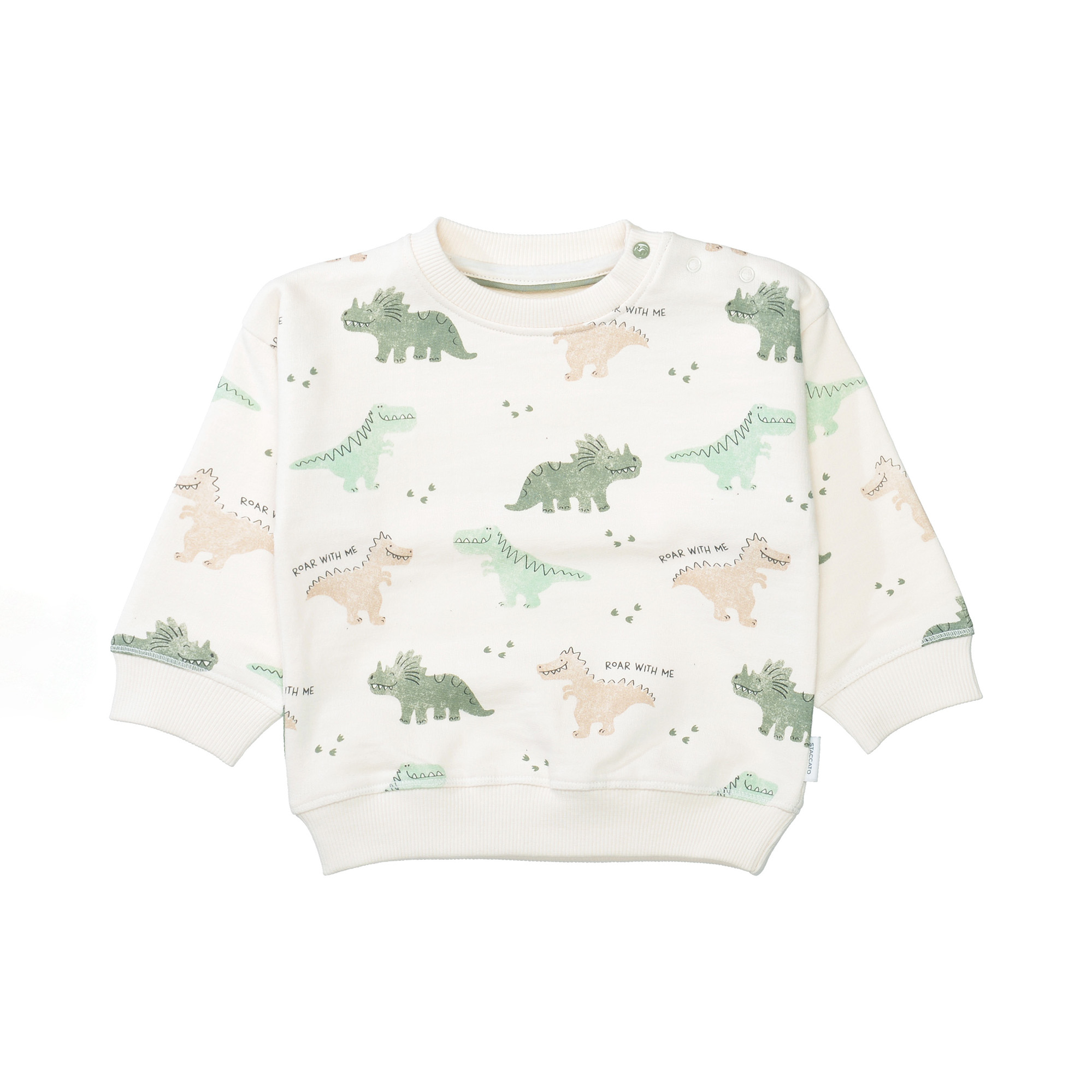 Pullover & Sweatshirts, STACCATO, Weiß – Besonderheit: aus 100% Baumwolle
