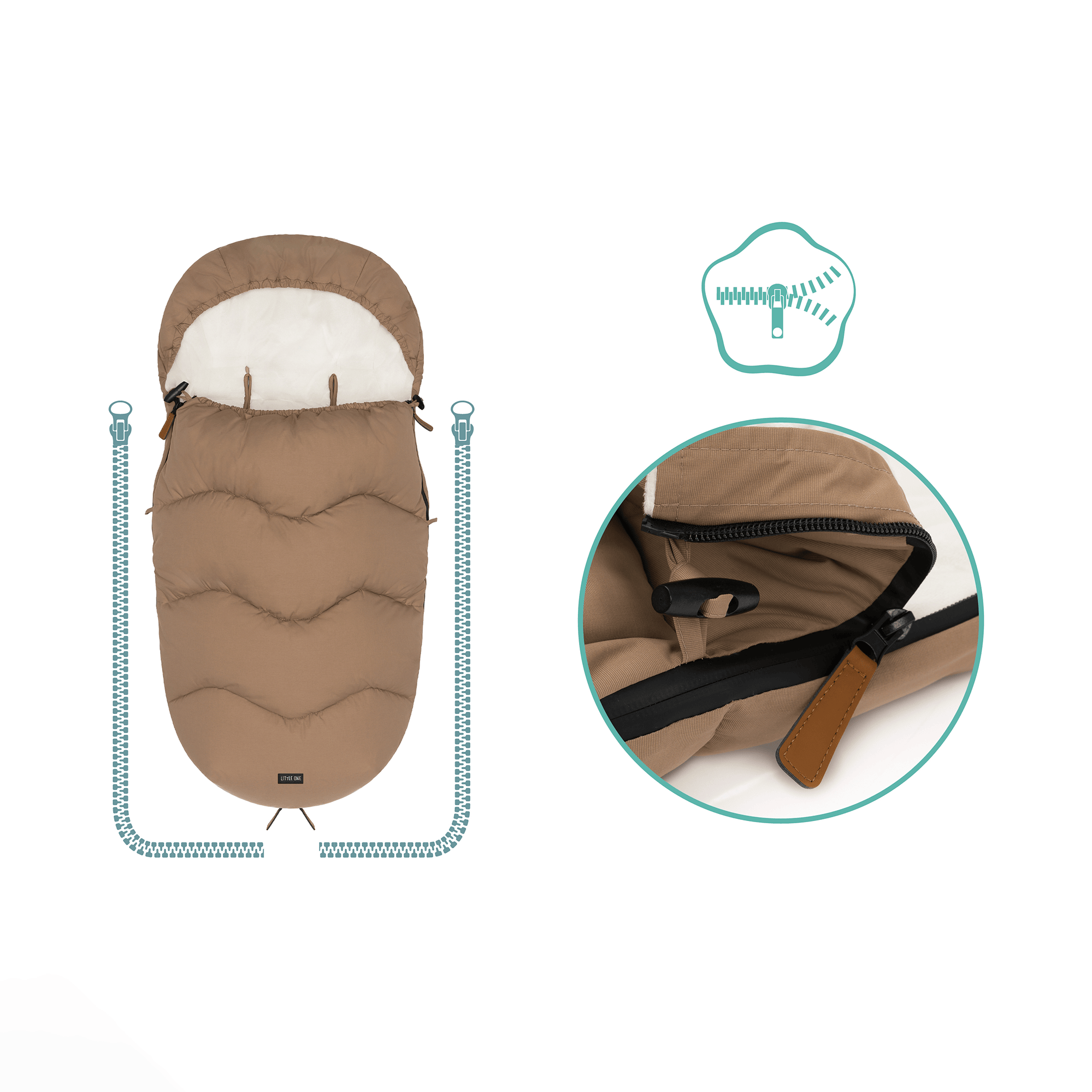 Fußsäcke & Decken, LITTLE ONE, Beige – Produktansicht