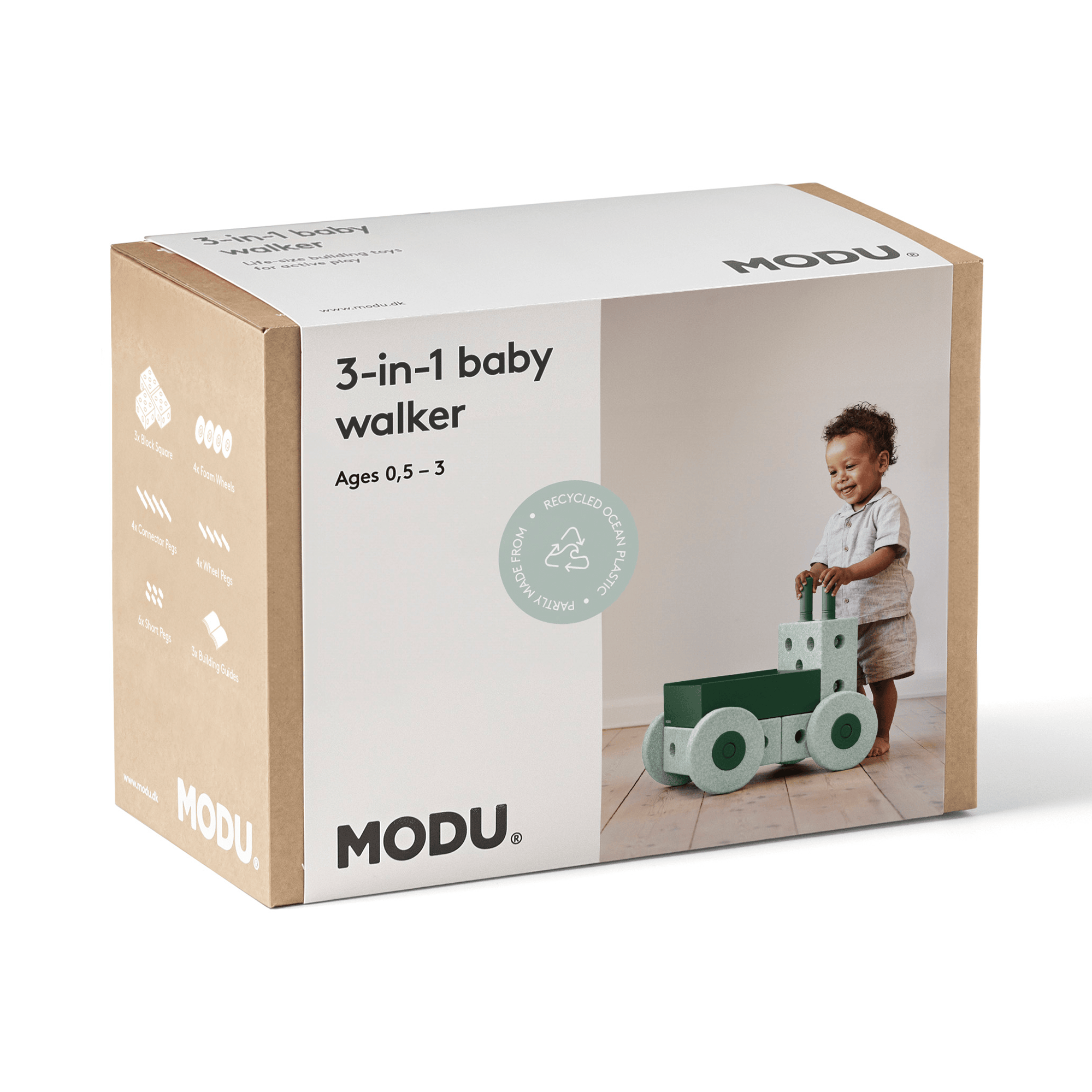 Lauflernwagen, MODU, Grün – Produktansicht