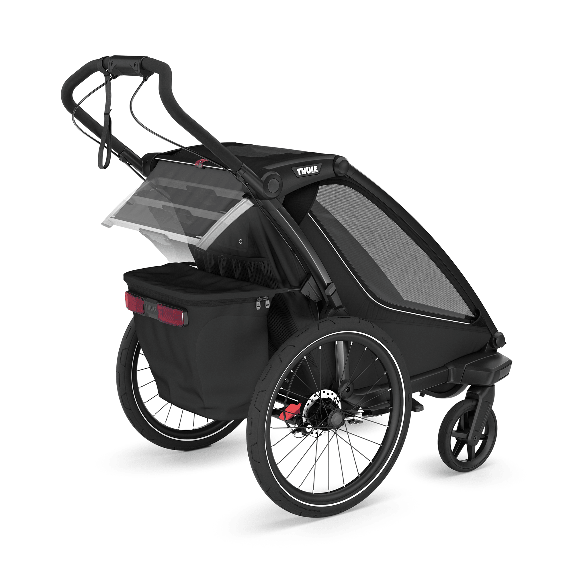 Fahrradanhänger, THULE, Schwarz – Produktansicht