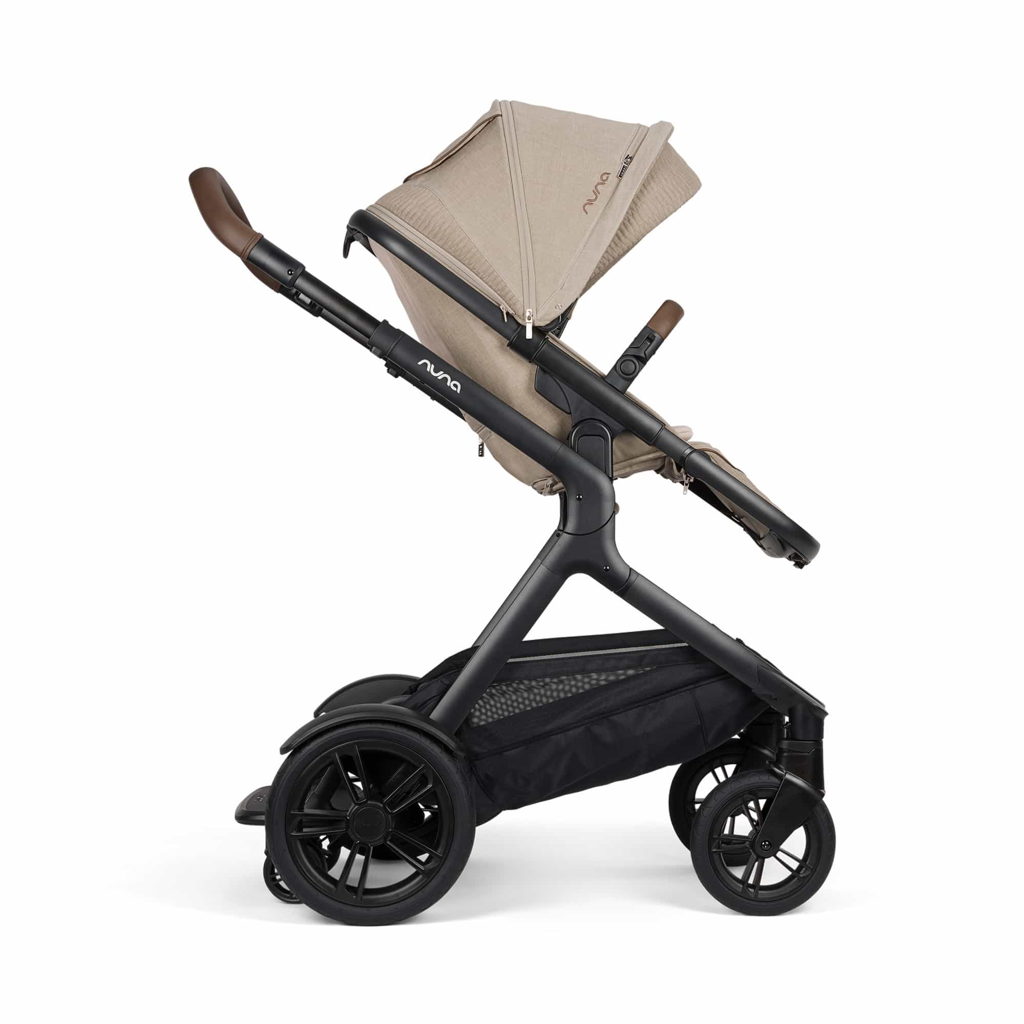 Kombi-Kinderwagen, nuna, Beige – Besonderheit: Kinderwagen – geeignet ab 6 Monate bis ca. 5 Jahre (22 kg)
