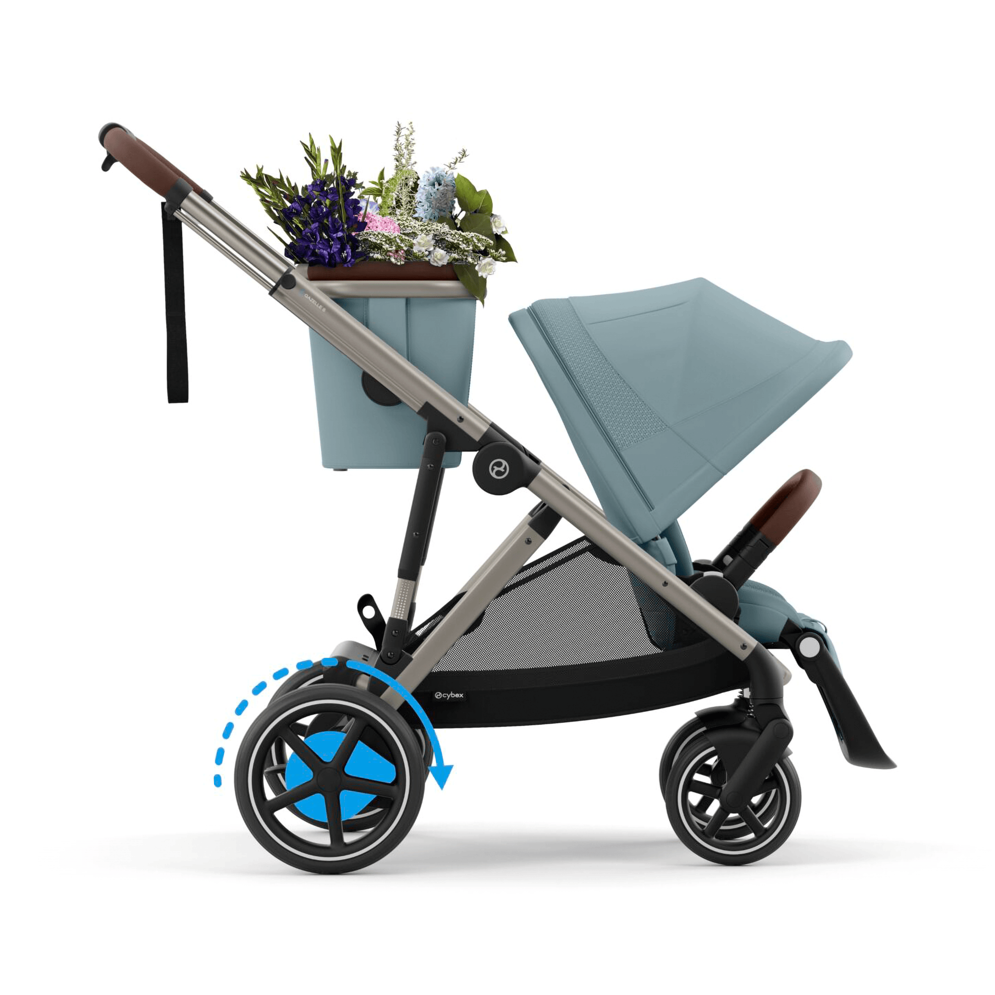Kombi-Kinderwagen, cybex, Blau – Produktansicht