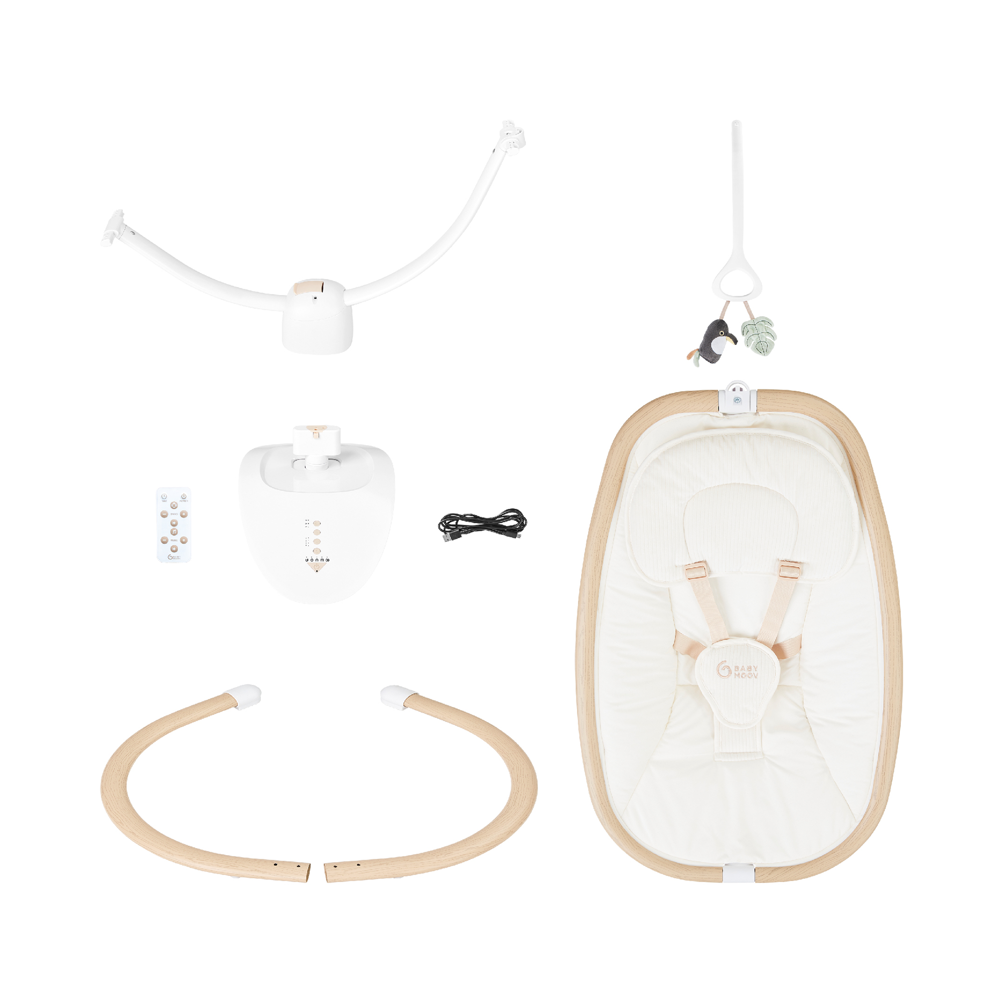 Schaukeln, babymoov, Beige – Produktansicht