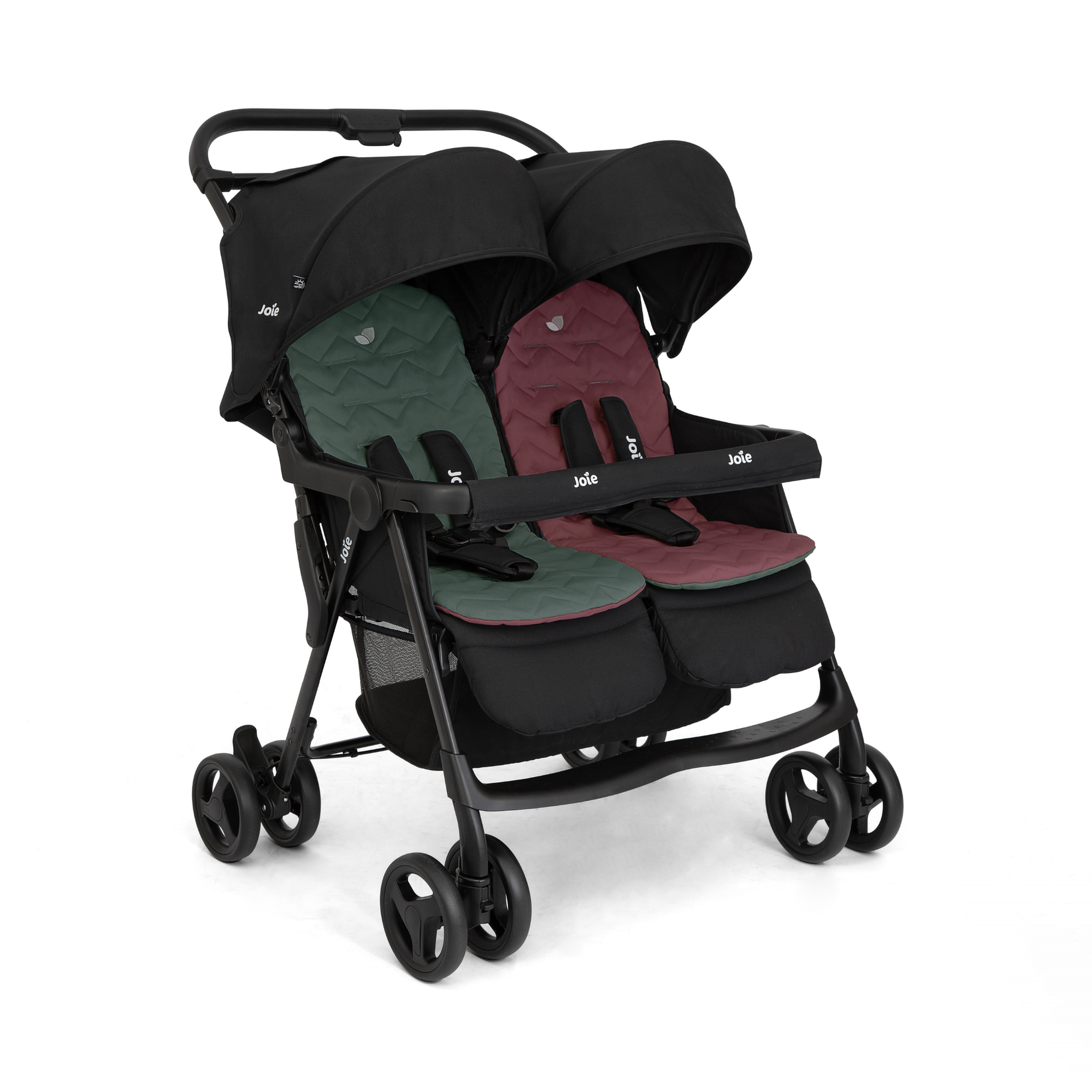 Zwillingswagen & Geschwisterwagen, Joie, Schwarz – Besonderheit: geeignet für zwei Kinder