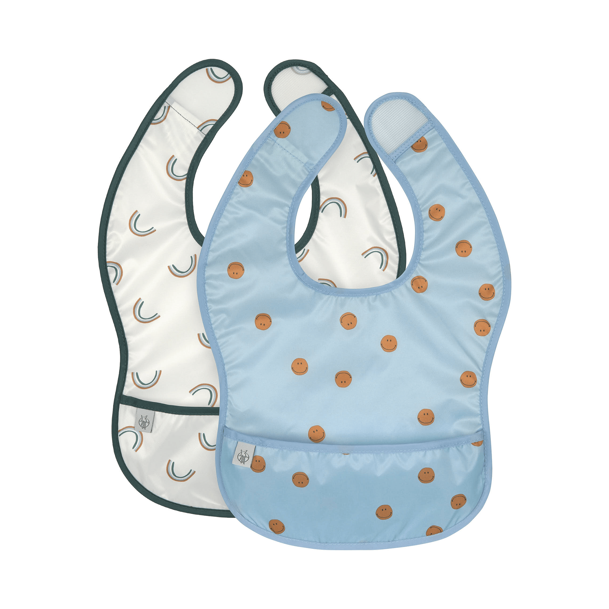 Lätzchen mit Auffangschale, LÄSSIG, Blau – Produktansicht