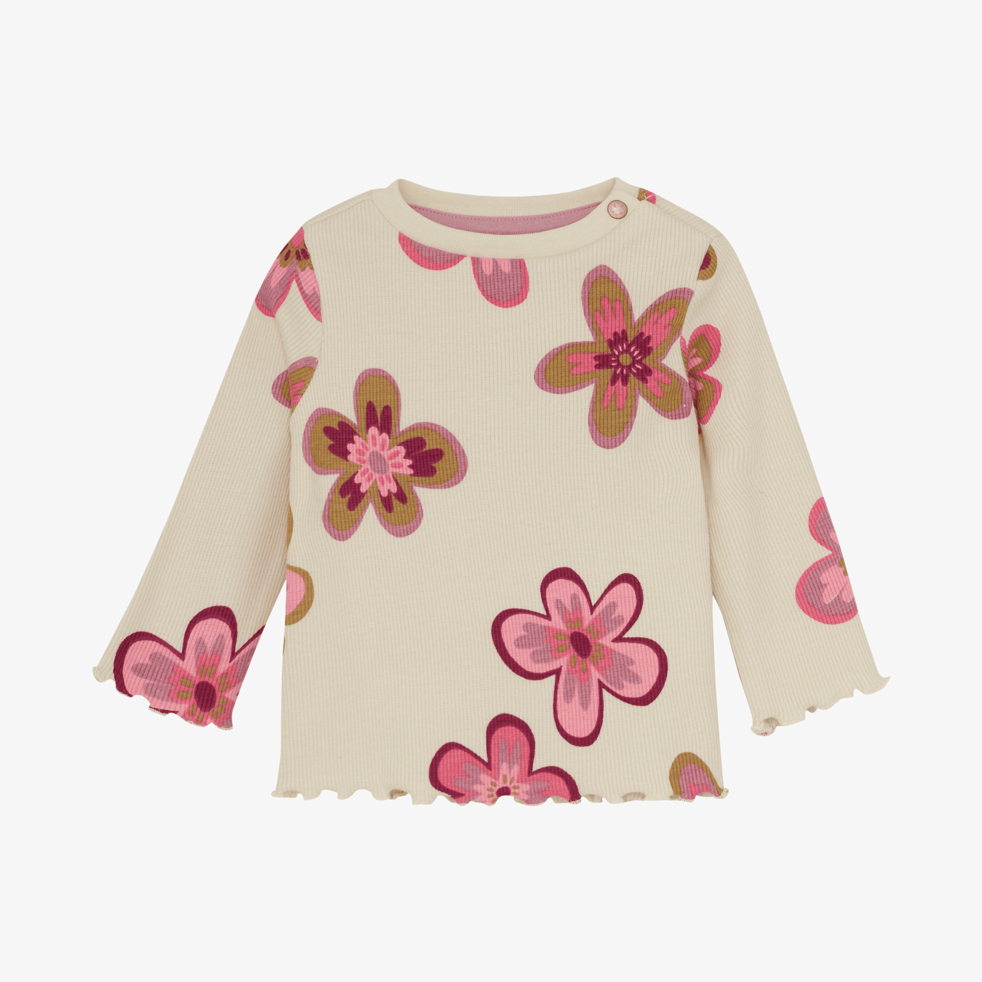 Langarmshirts, noppies, Weiß – Produktansicht