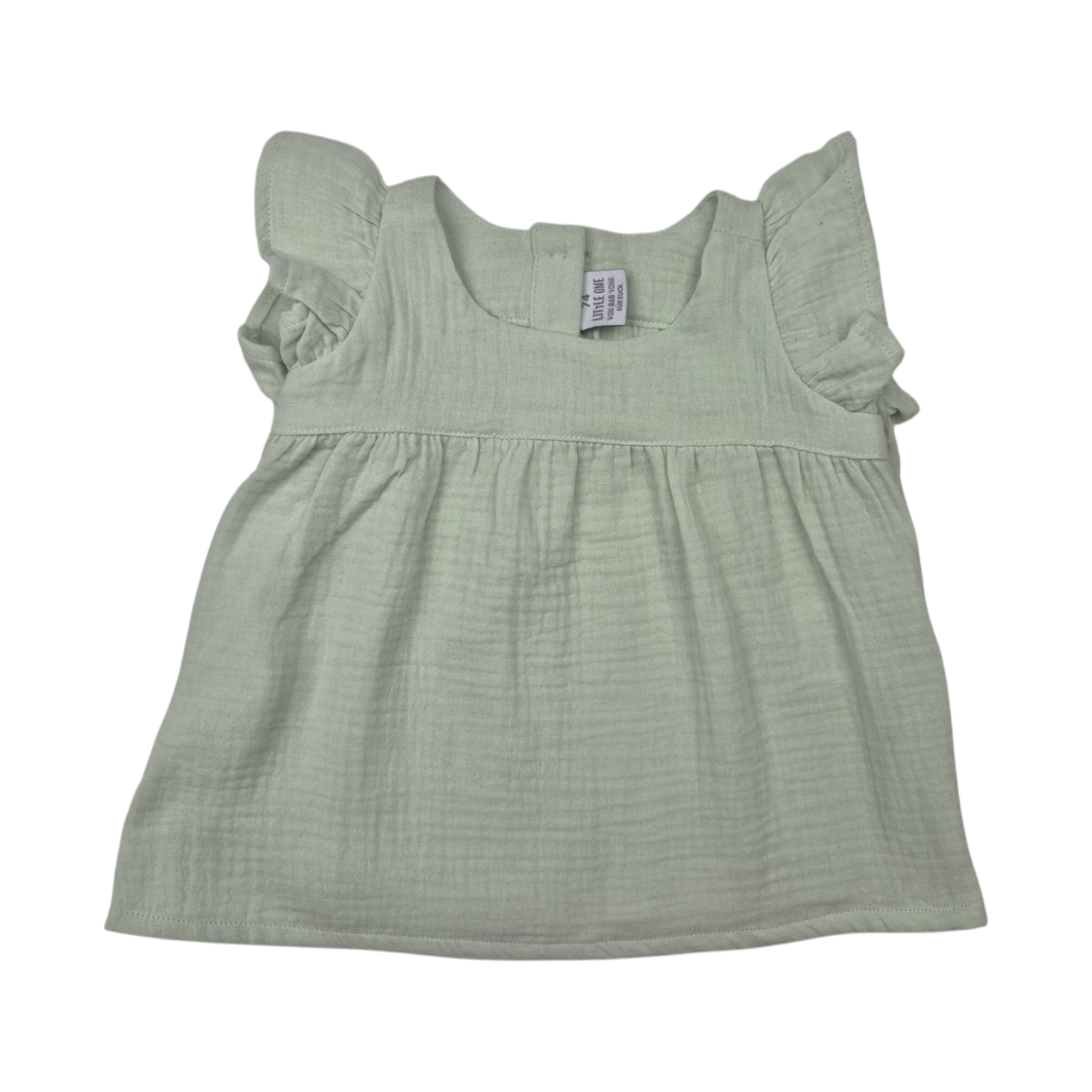 Kurzarmshirts, LITTLE ONE, Grün – Besonderheit: aus 100% Baumwolle