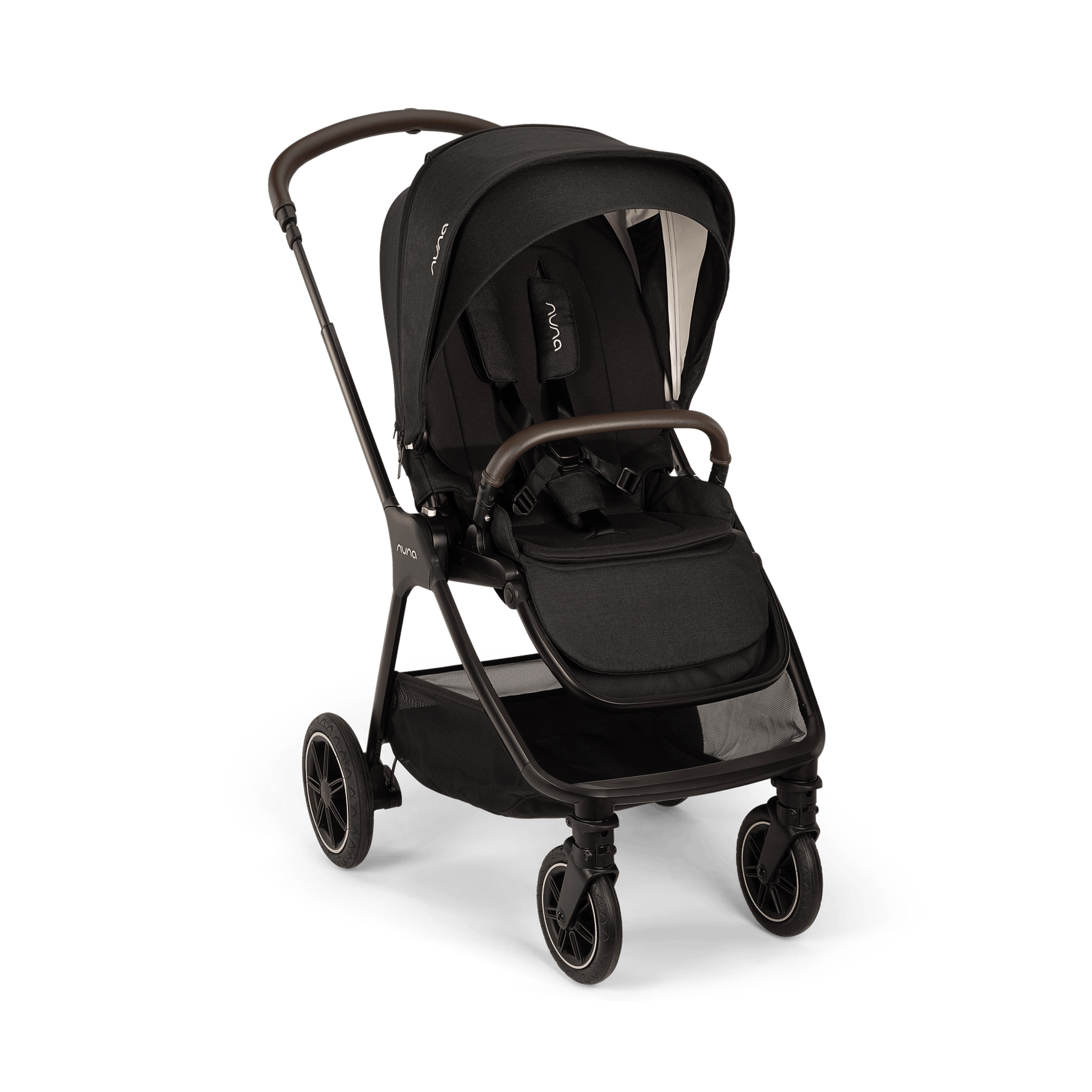 Kombi-Kinderwagen, nuna, Schwarz – Besonderheit: Set bestehend aus Sportwagen und Wanne