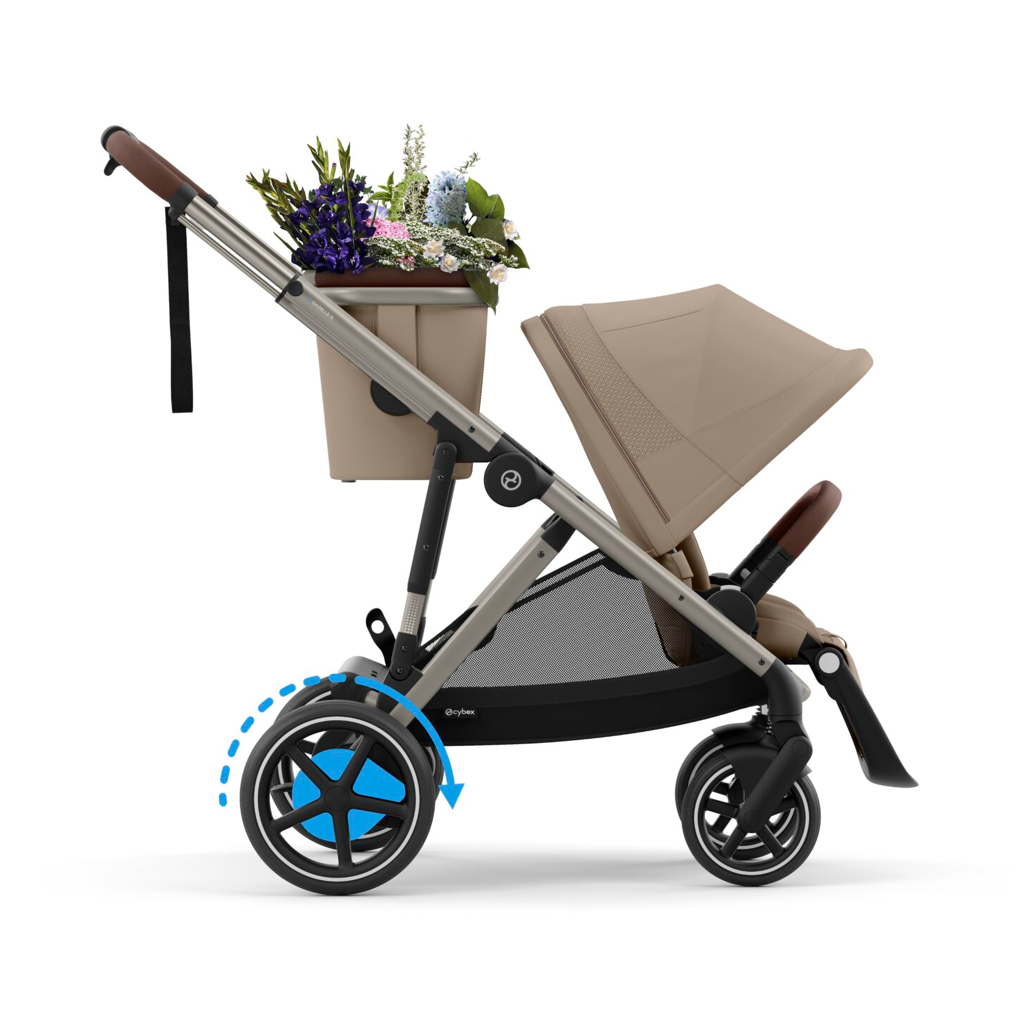 Kombi-Kinderwagen, cybex, Beige – Produktansicht