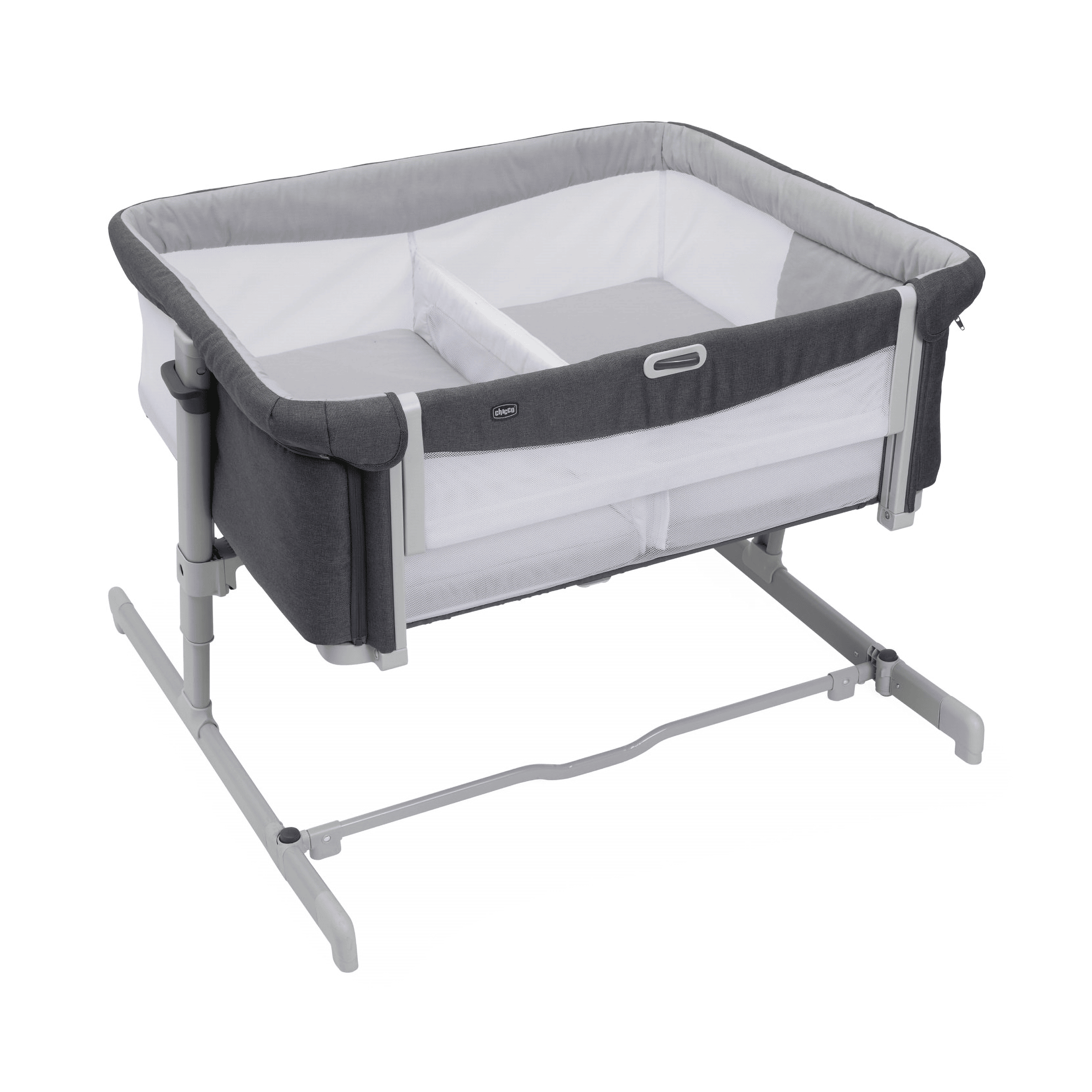 Beistellbetten, chicco, Grau – Besonderheit: Beistellbett für Zwillinge 