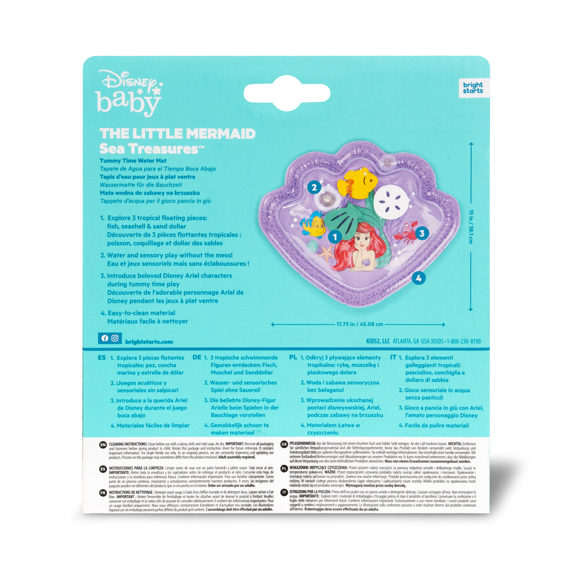 Wassermatten, BrightStarts, Pink – Produktansicht