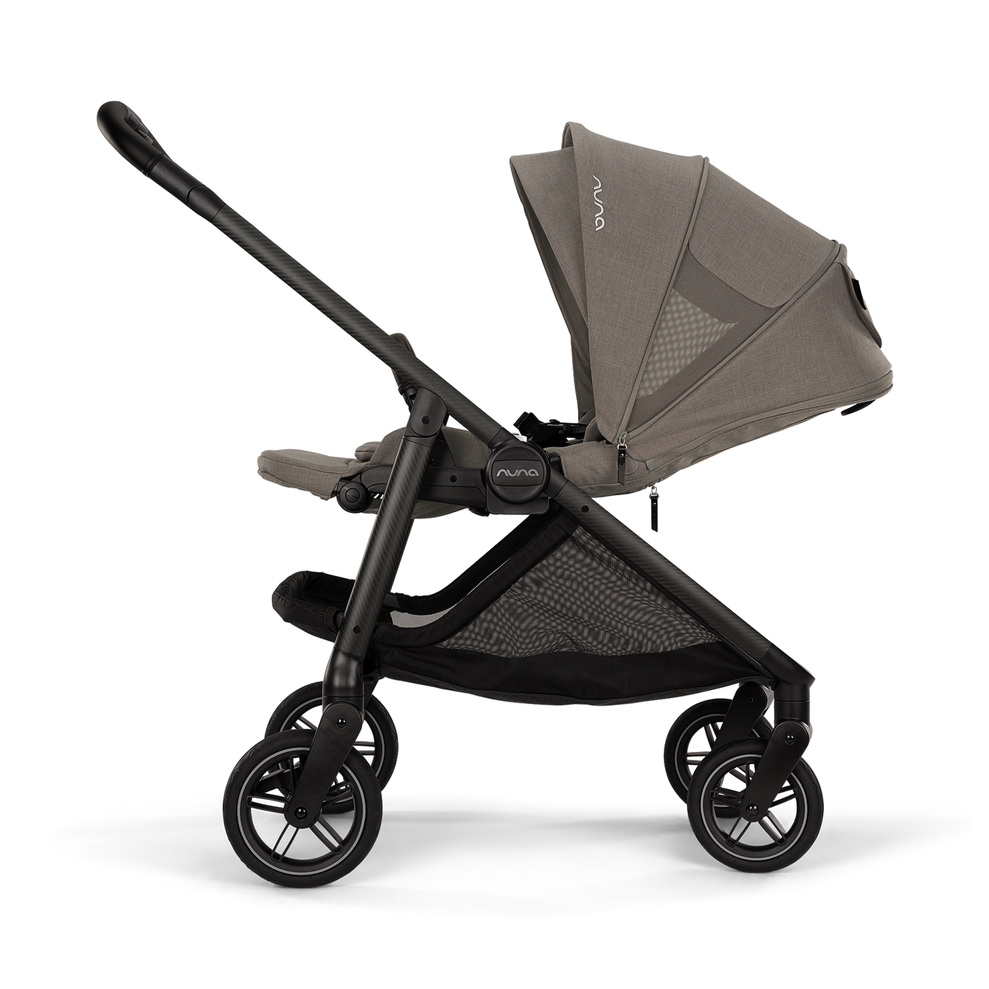 Kombi-Kinderwagen, nuna, Grau – Produktansicht