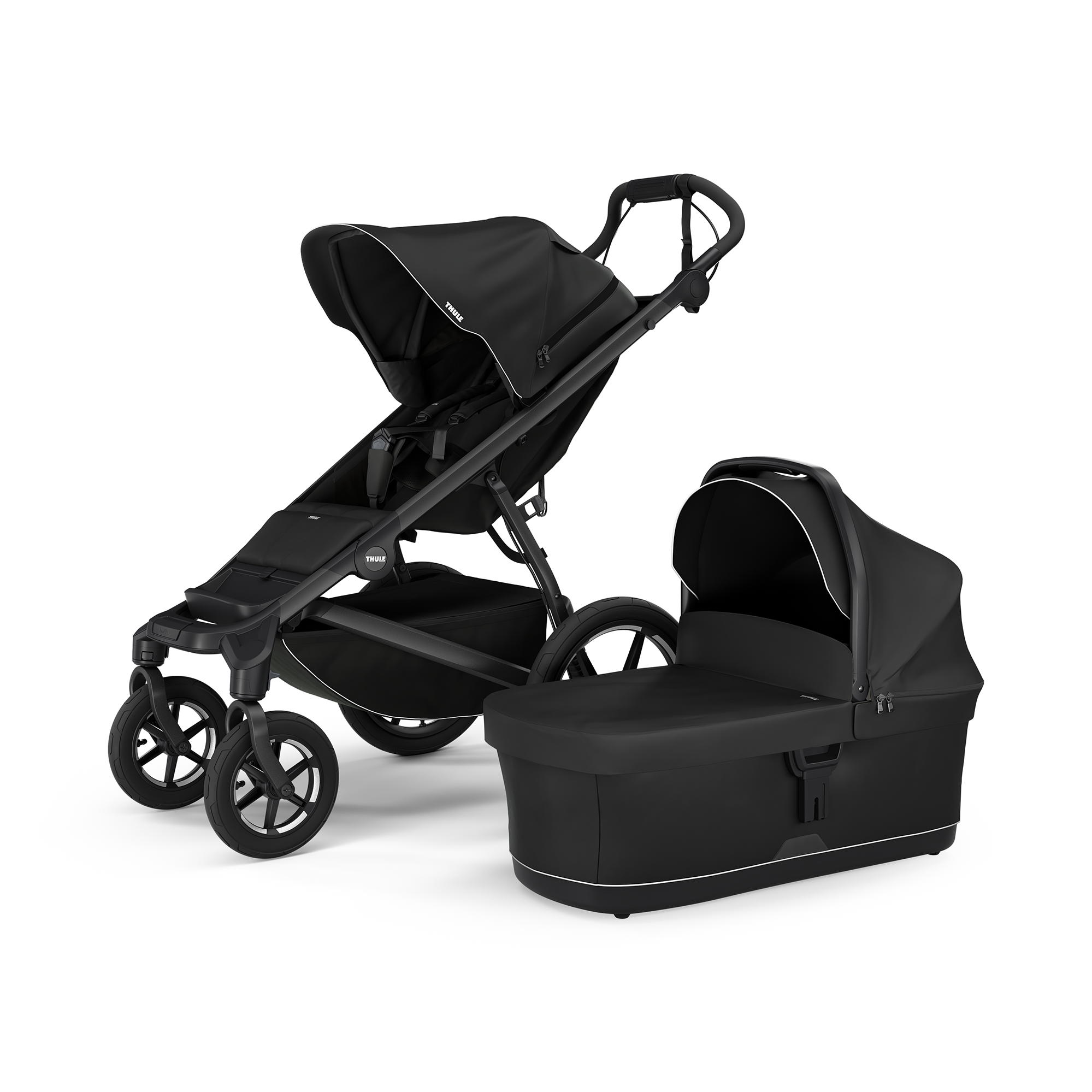 Kombi-Kinderwagen, THULE, Schwarz – Produktansicht