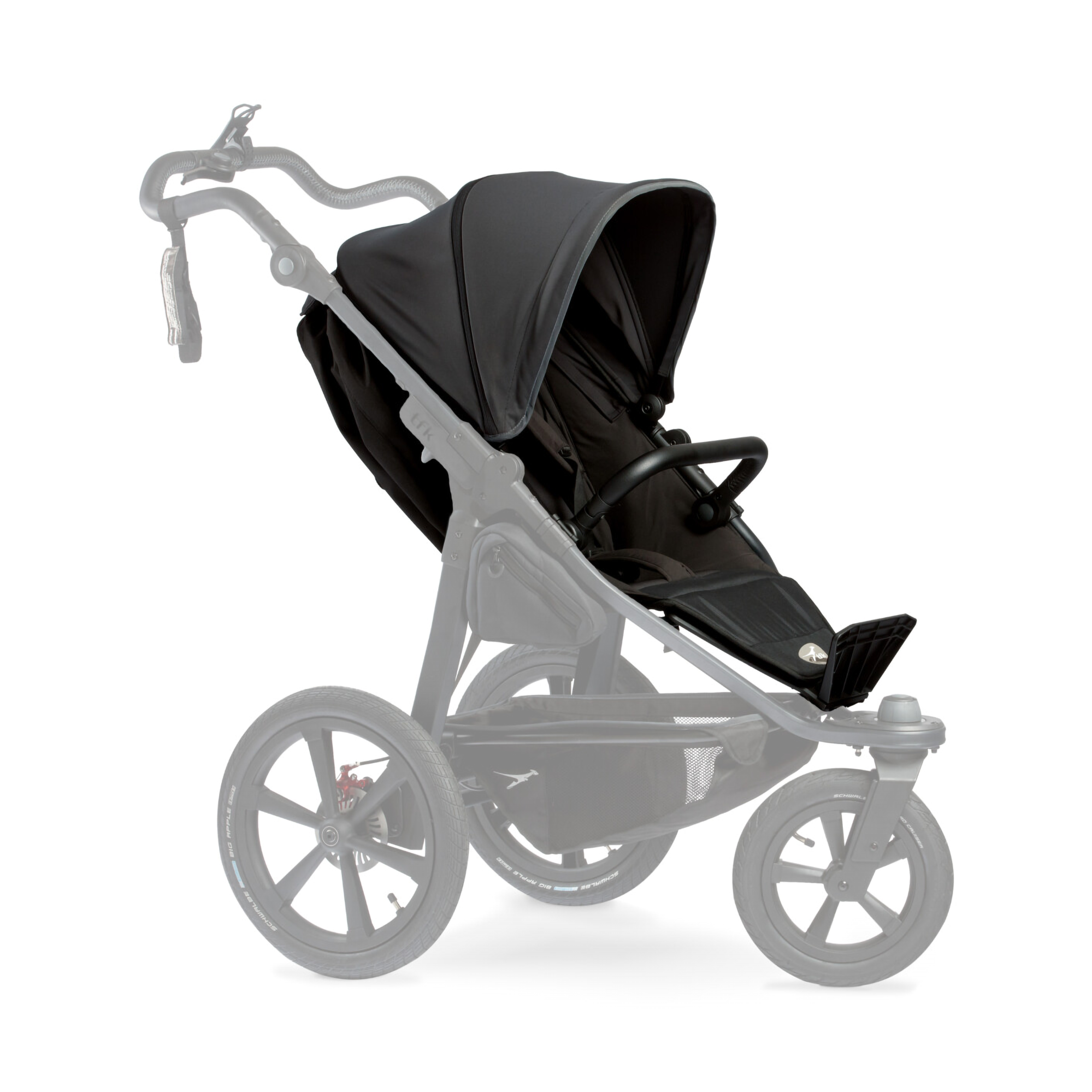 Sportsitze, TFK, Schwarz – Besonderheit: mit Fußbett, Verdeck und Bauchbügel