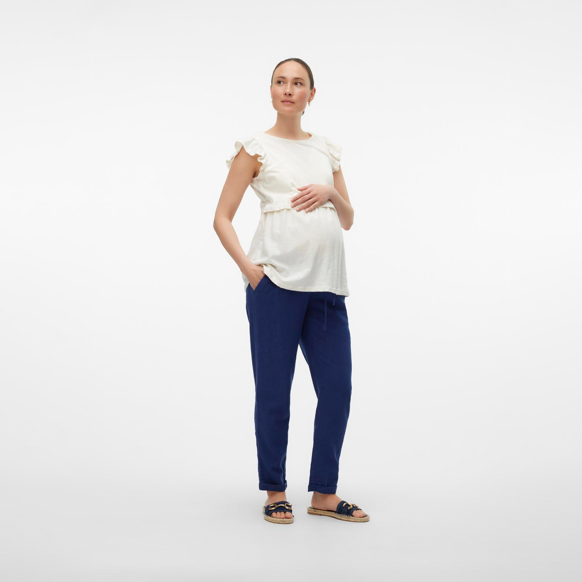 Umstandshosen, Mamalicious, Blau – Produktansicht