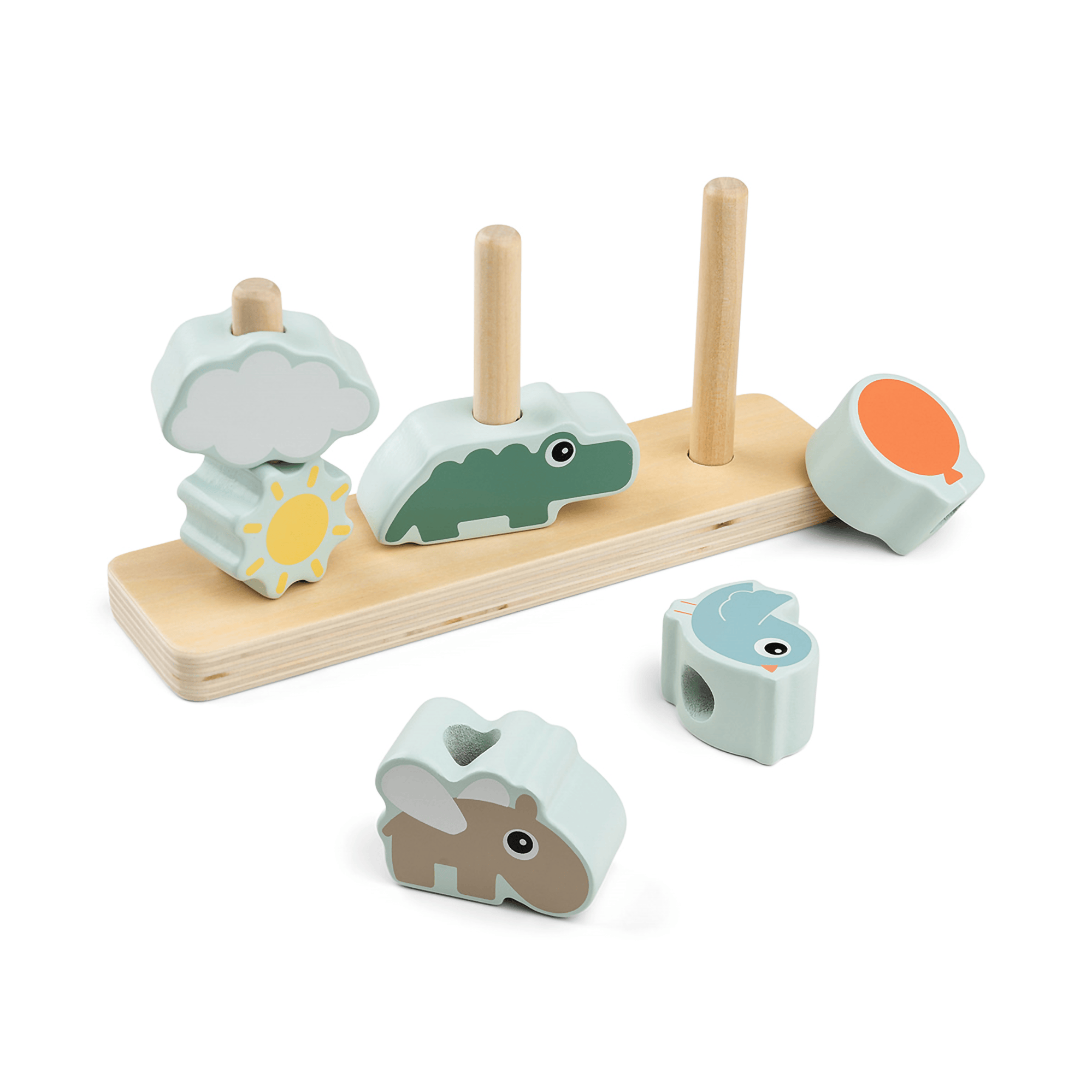 Steckspielzeug, done by deer, Mehrfarbig – Produktansicht