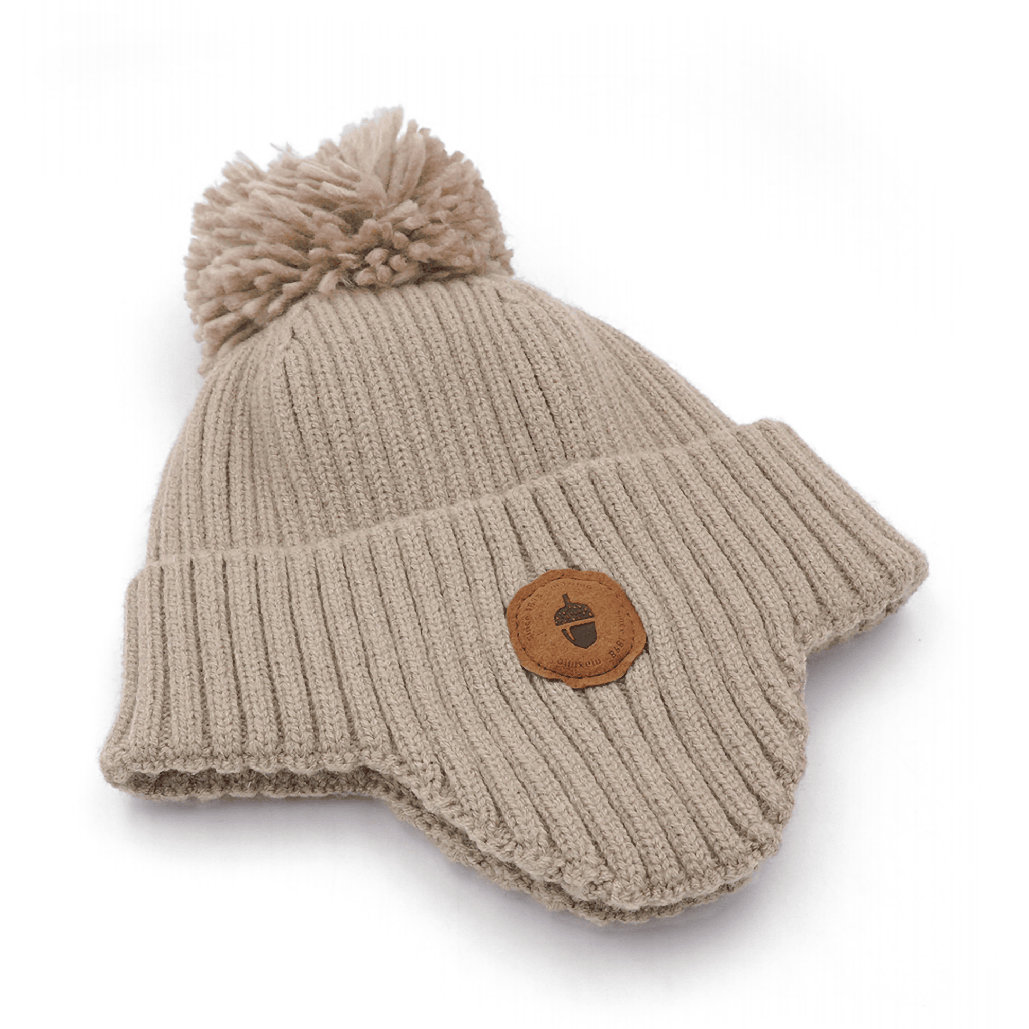 Strickmützen, MaxiMo, Beige – Besonderheit: hält das Köpfchen zuverlässig warm