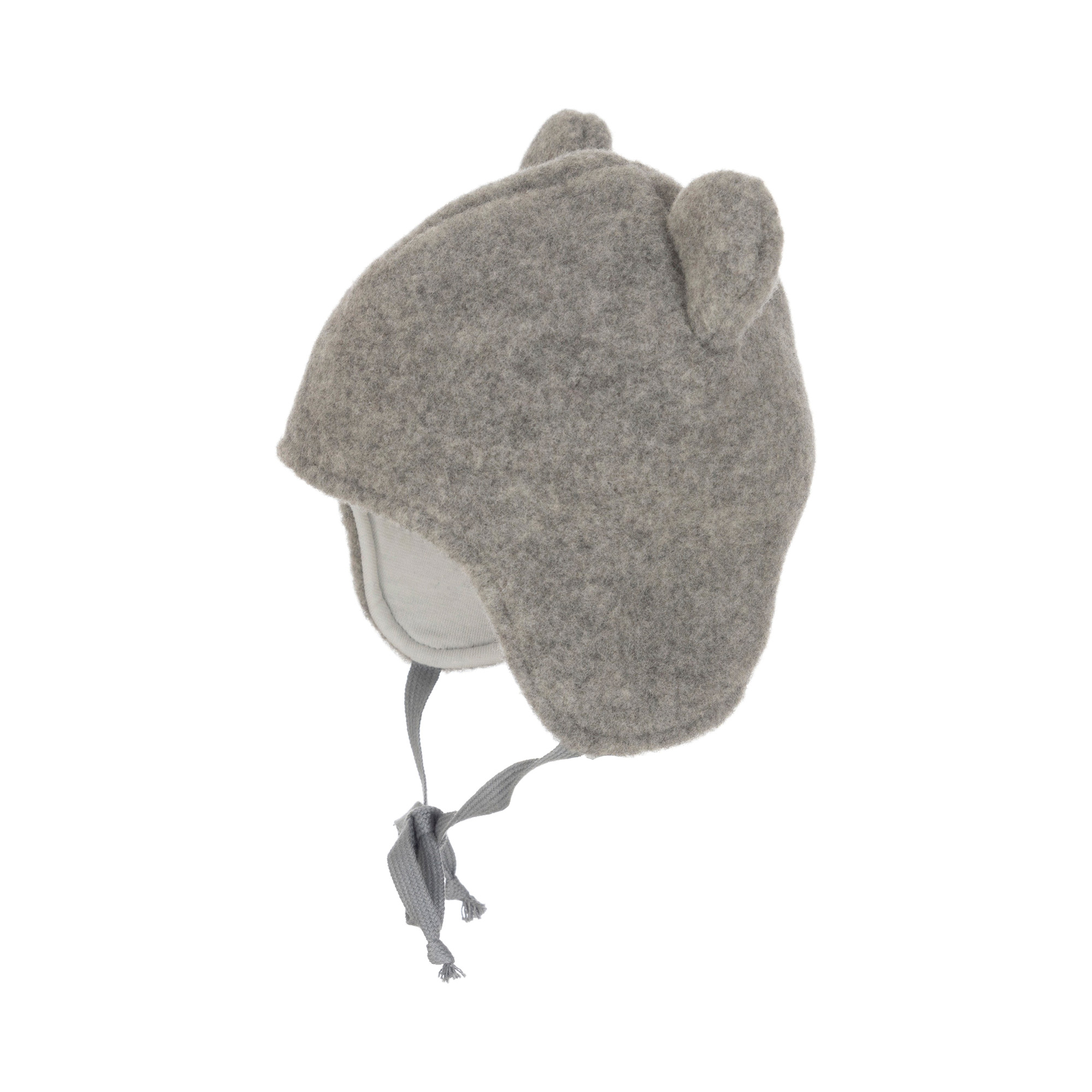 Wollfleece Mützen, PICKAPOOH, Grau – Besonderheit: aus Merinowolle und Baumwolle