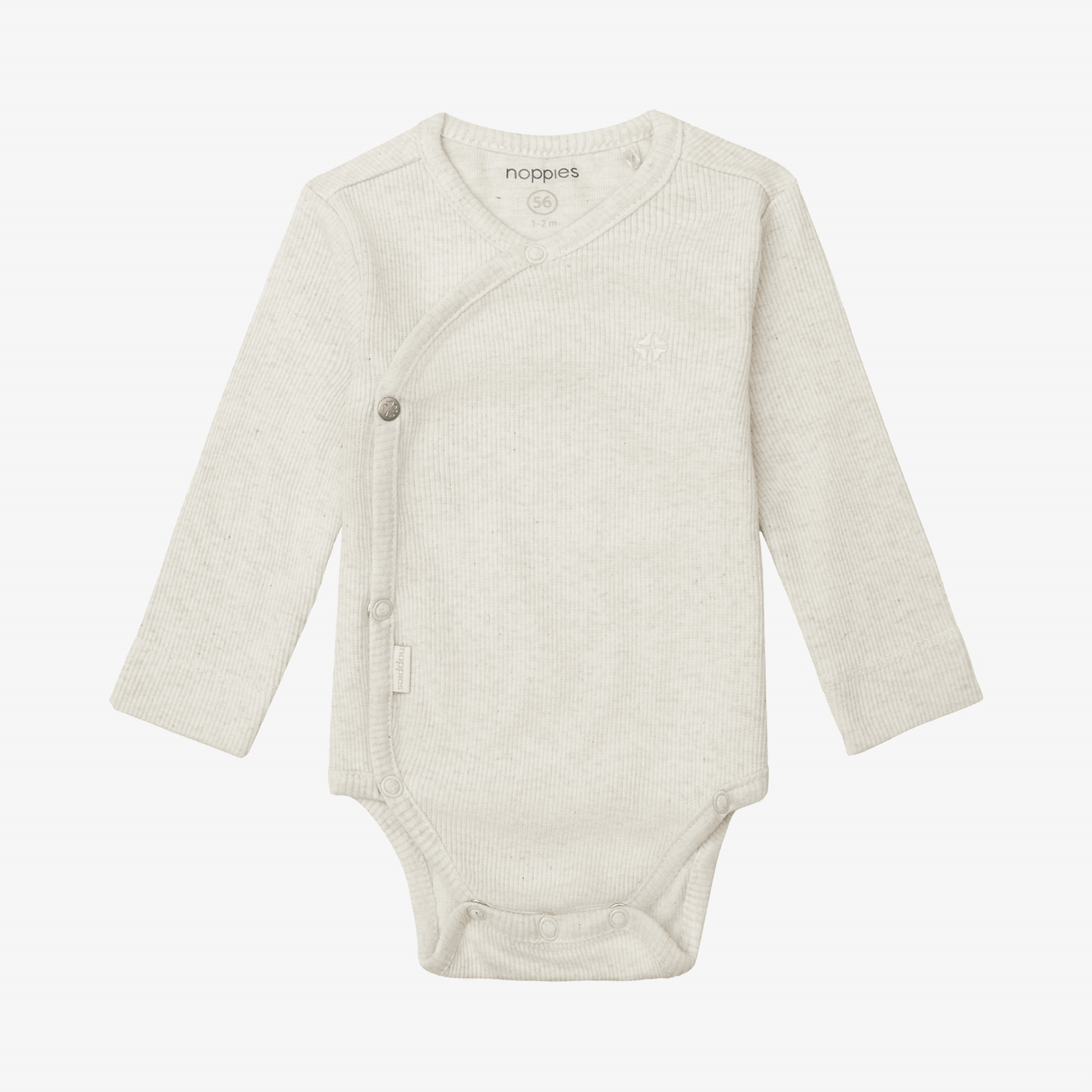 Wickelbodys, noppies, Beige – Besonderheit: Bio-Baumwoll-Mix