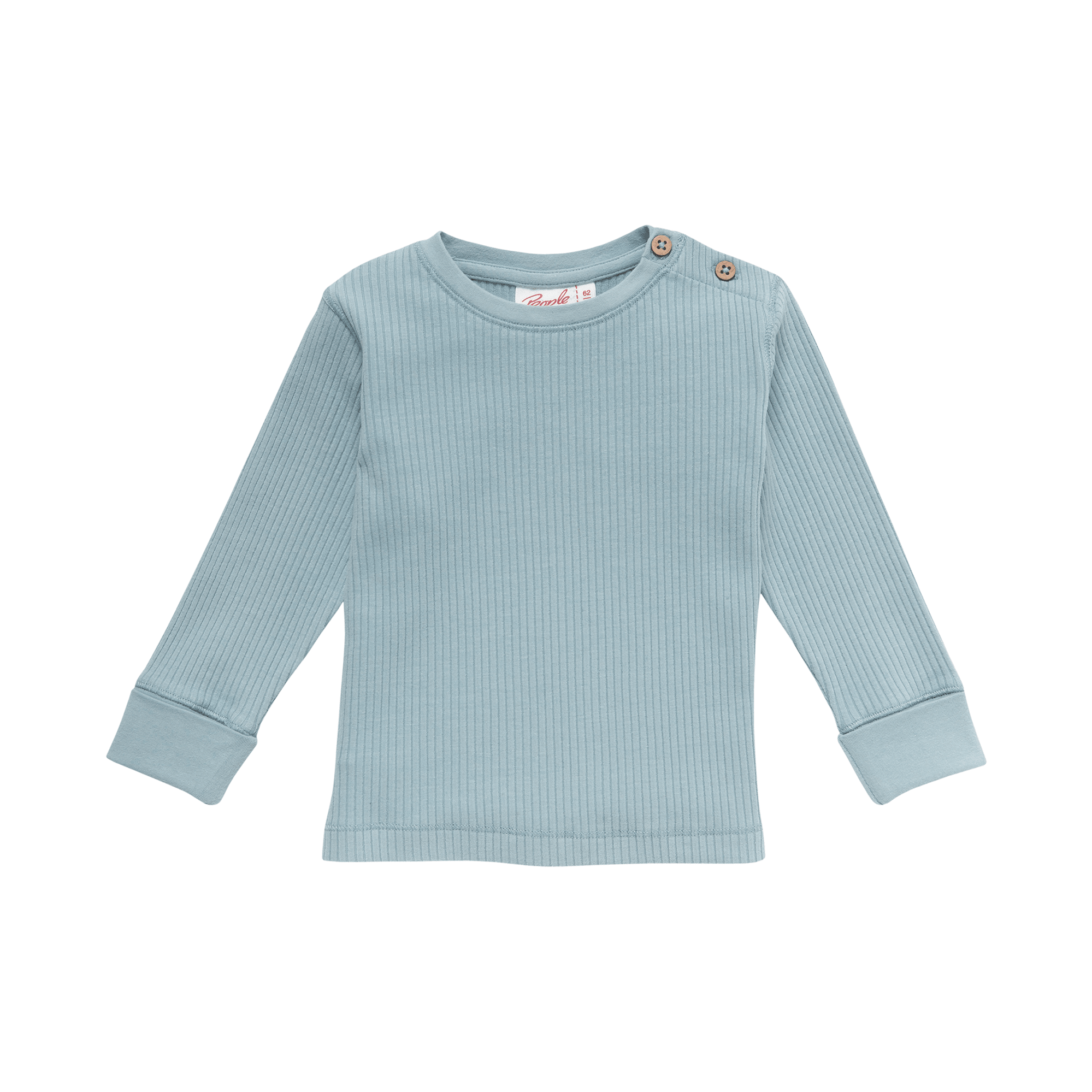 Langarmshirts, People Wear Organic, Blau – Besonderheit: aus 95% Bio-Baumwolle