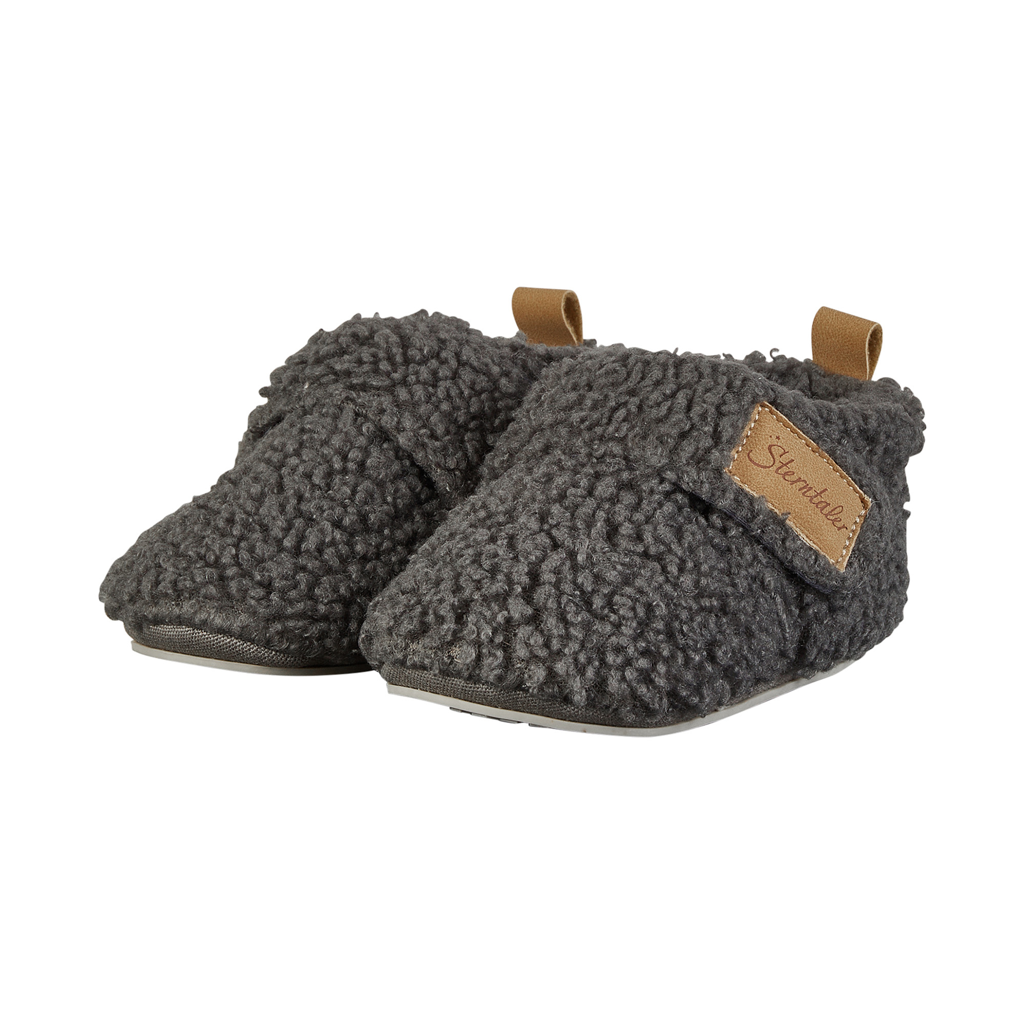 Krabbelschuhe, Sterntaler, Grau – Besonderheit: mit rutschfester Sohle