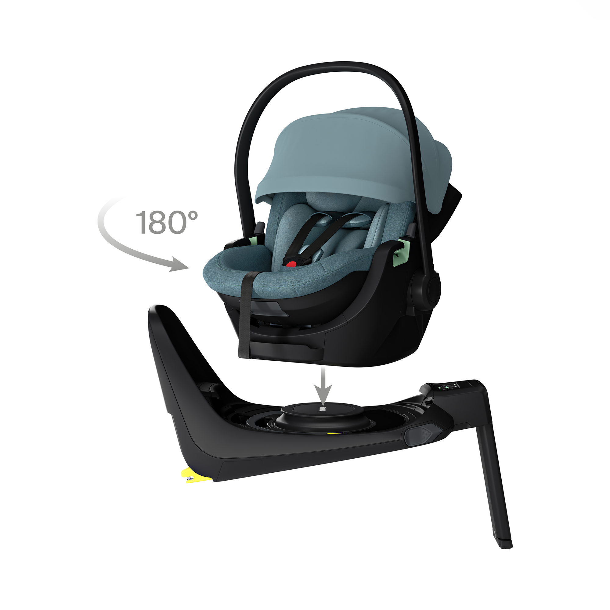 Babyschalen 0-13 kg, Gruppe 0+, THULE, Blau – Produktansicht