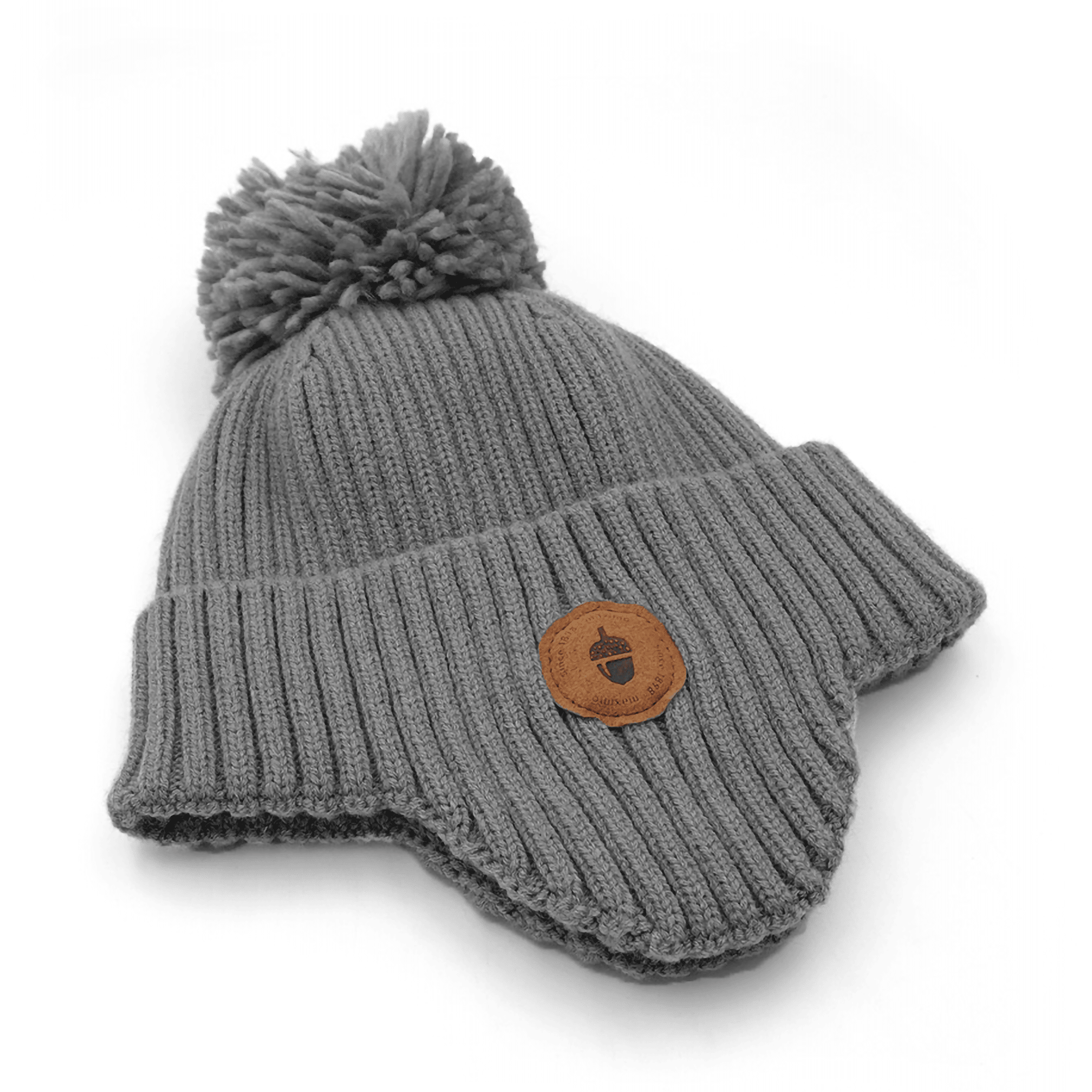 Strickmützen, MaxiMo, Grau – Besonderheit: hält Kopf warm an kalten Tagen