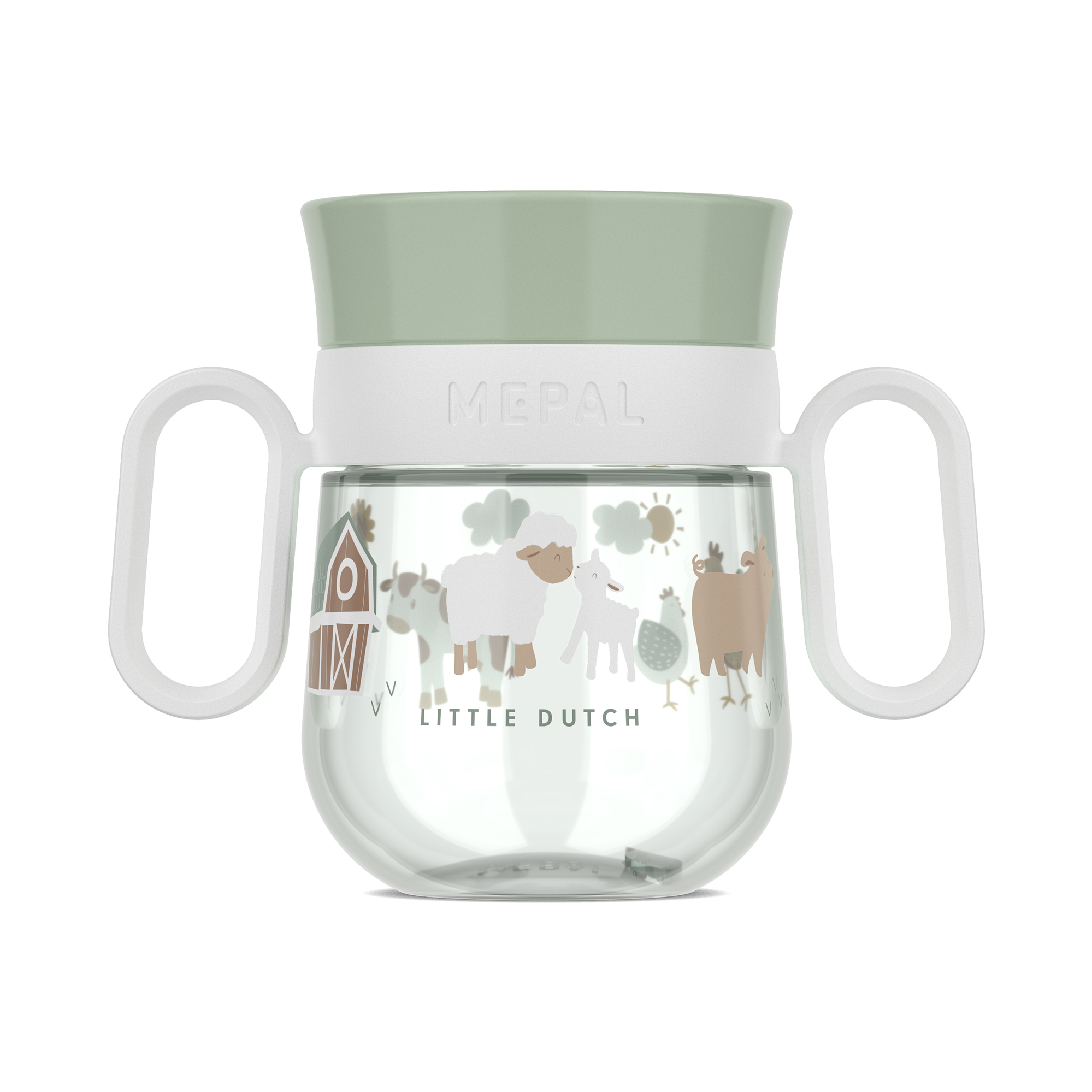 Trinklernbecher & -flaschen, MEPAL, Grün – Besonderheit: Trinkvorrichtung mit 360° Rand