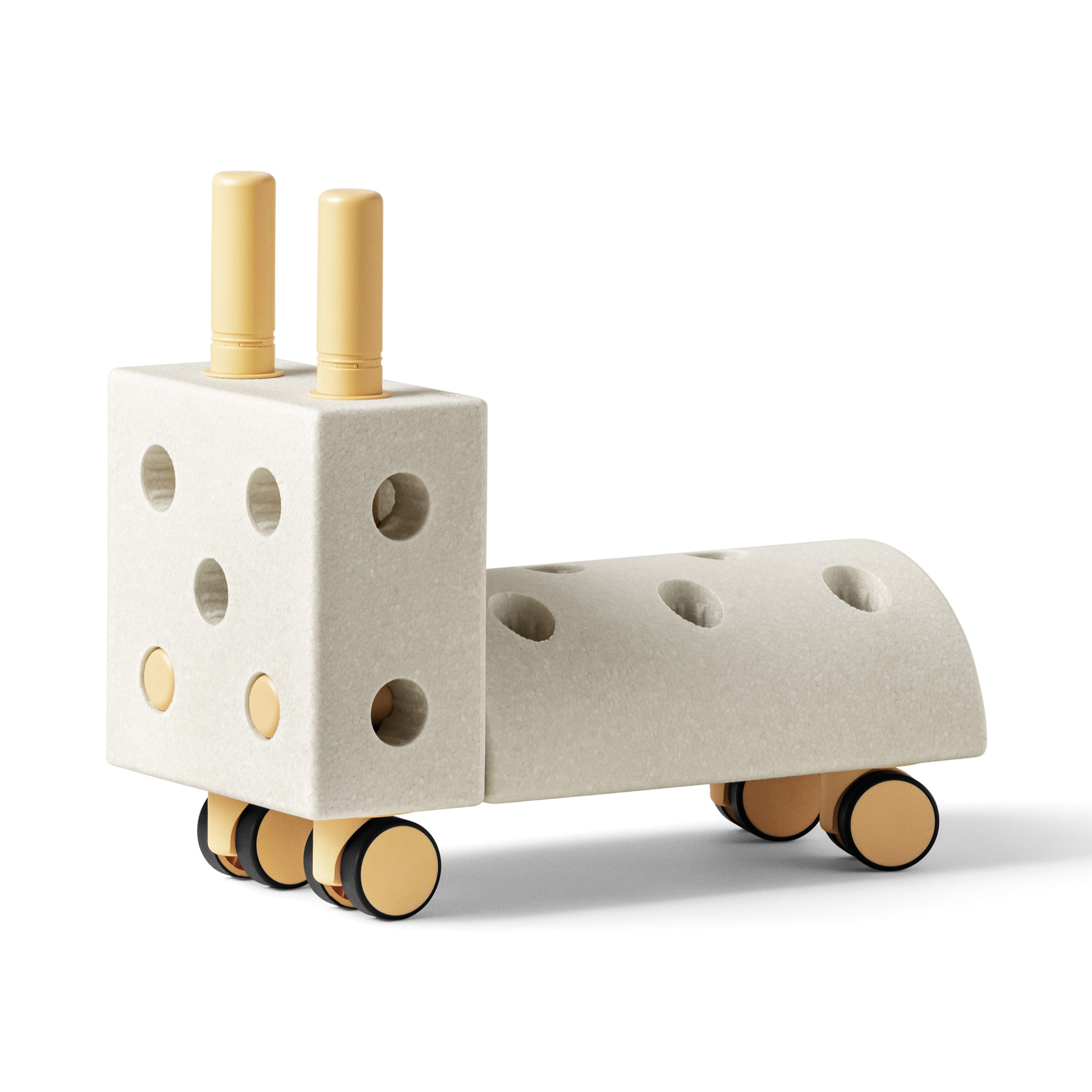 Schaumstoff Bausteine, MODU, Beige – Produktansicht