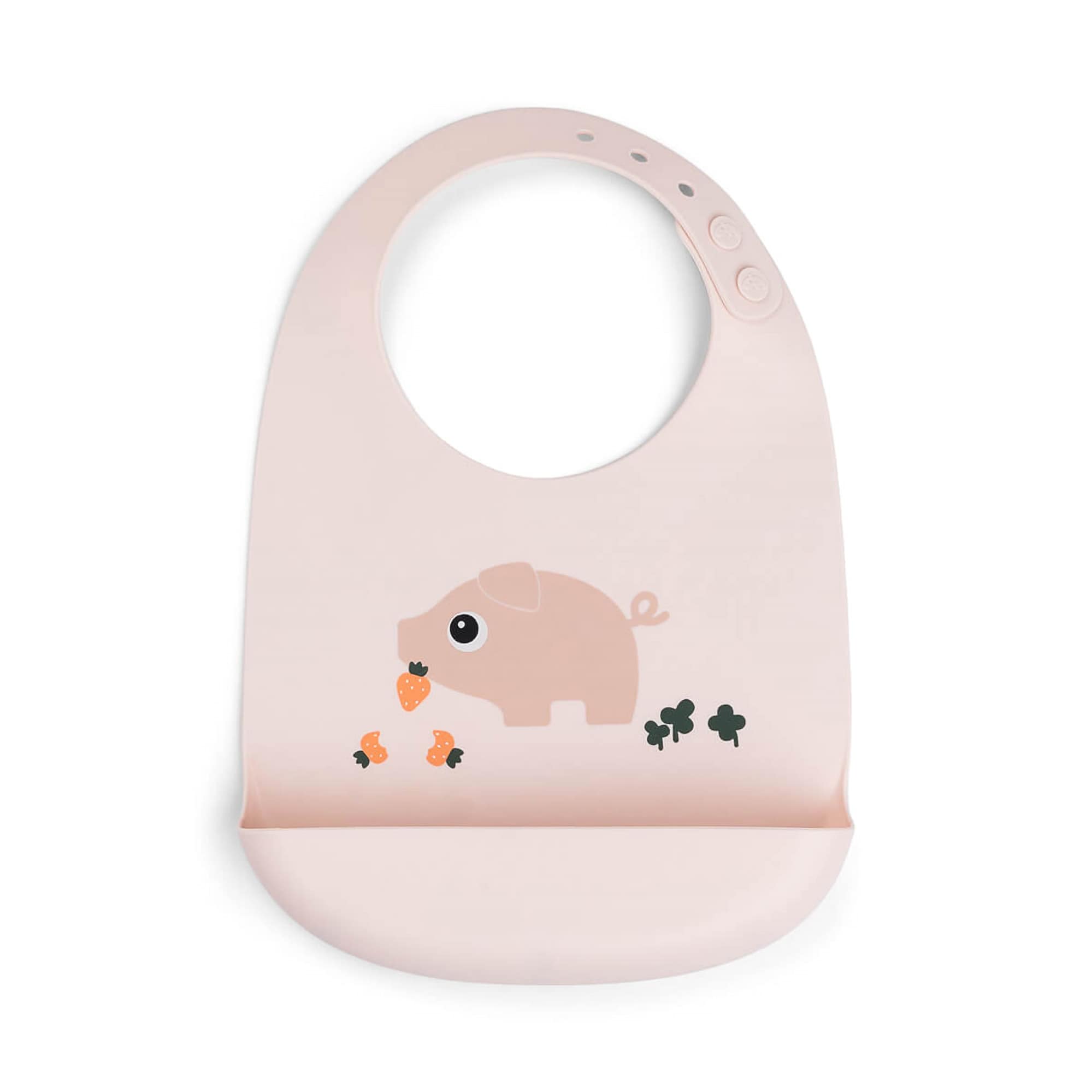 Lätzchen mit Auffangschale, done by deer, Pink – Besonderheit: mit Auffangschutz