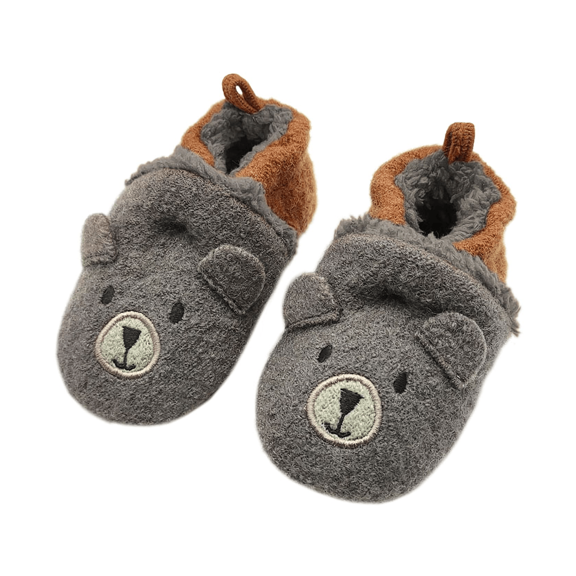 Krabbelschuhe, MaxiMo, Braun – Besonderheit: Kunstfellfutter